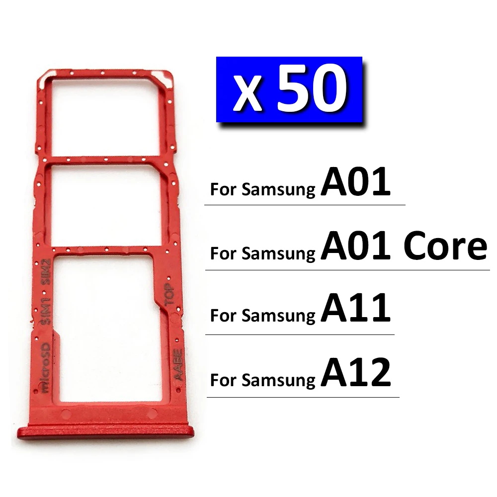 50Pcs/lot, New For Samsung A01 Core A11 A12 SIM Card Tray Slot Holder Replacement Parts
50Pcs/lot, New For Samsung A01 Core A11 A12 SIM Card Tray Slot Holder Replacement Parts