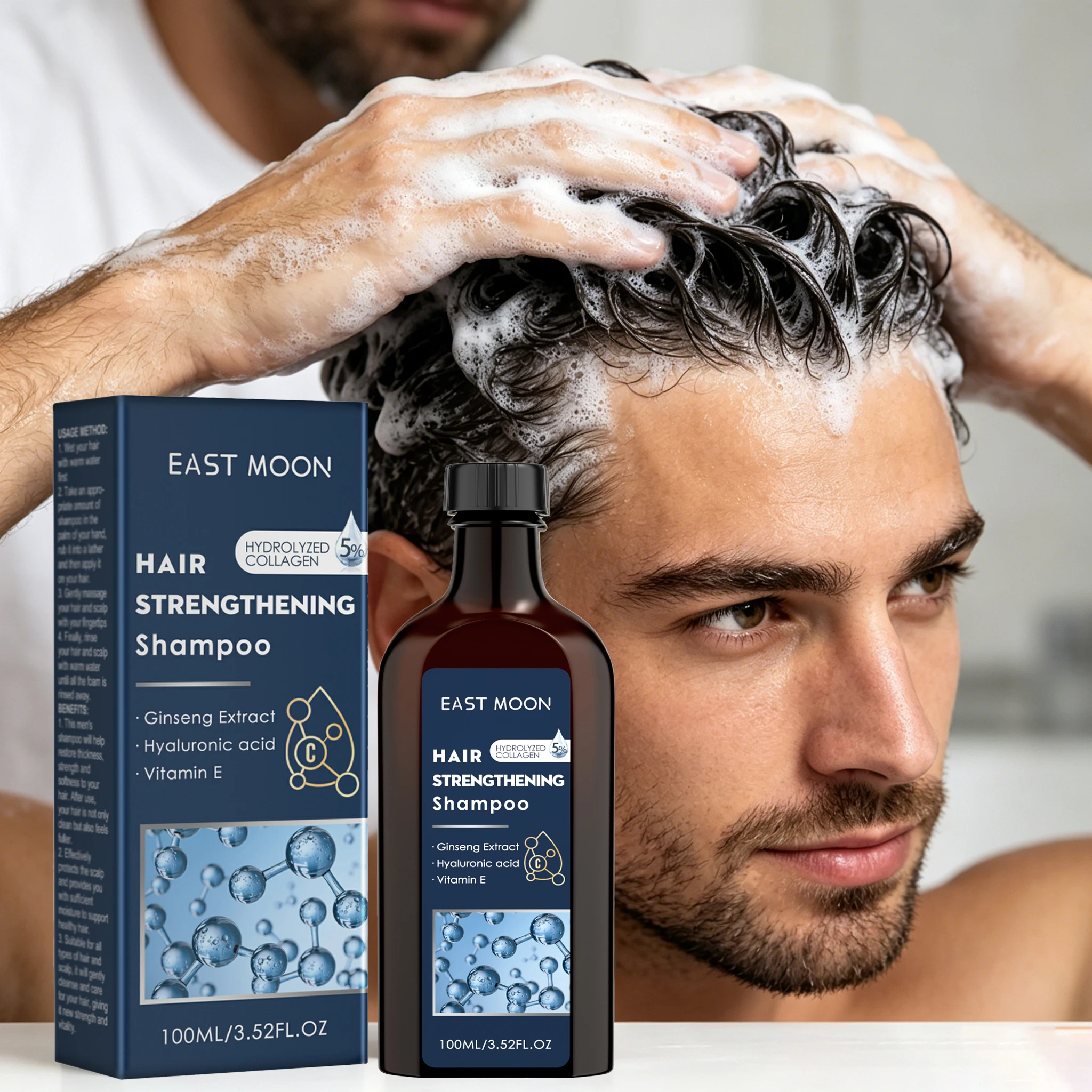 100ML Men' s Hair Shampoo Deep Cleaning Scalp Nourishing Oil Control Moisturizing Refreshing Enhance Smoothness Volumizing Natural Fragrance Massage Cleaning Hair Shampoo
100ML Men' s Hair Shampoo Deep Cleaning Scalp Nourishing Oil Control Moisturizing Refreshing Enhance Smoothness Volumizing Natural Fragrance Massage Cleaning Hair Shampoo