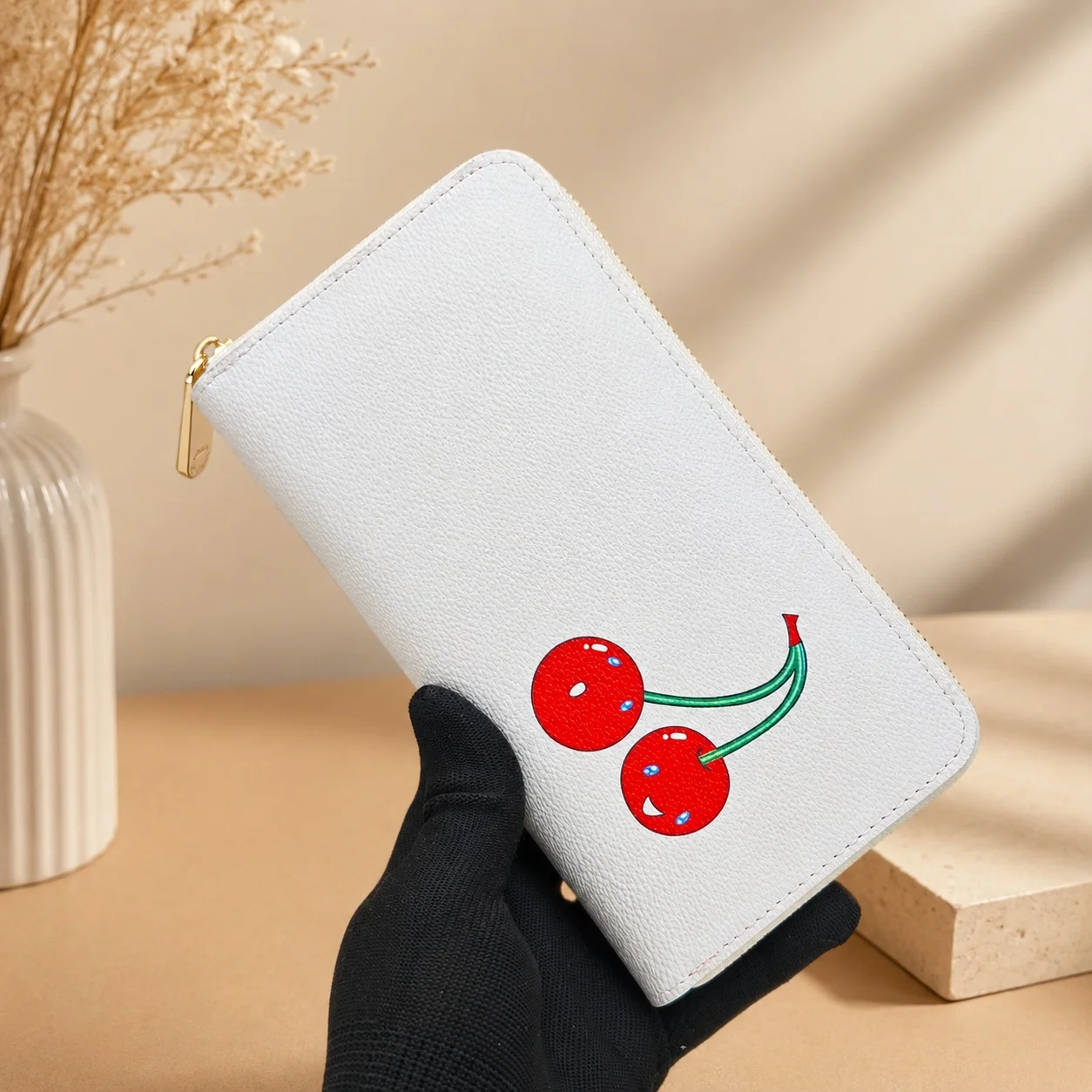 2026 New Luxury Cherry Mini Wallet with Zipper, 19*10cm
2026 New Luxury Cherry Mini Wallet with Zipper, 19*10cm