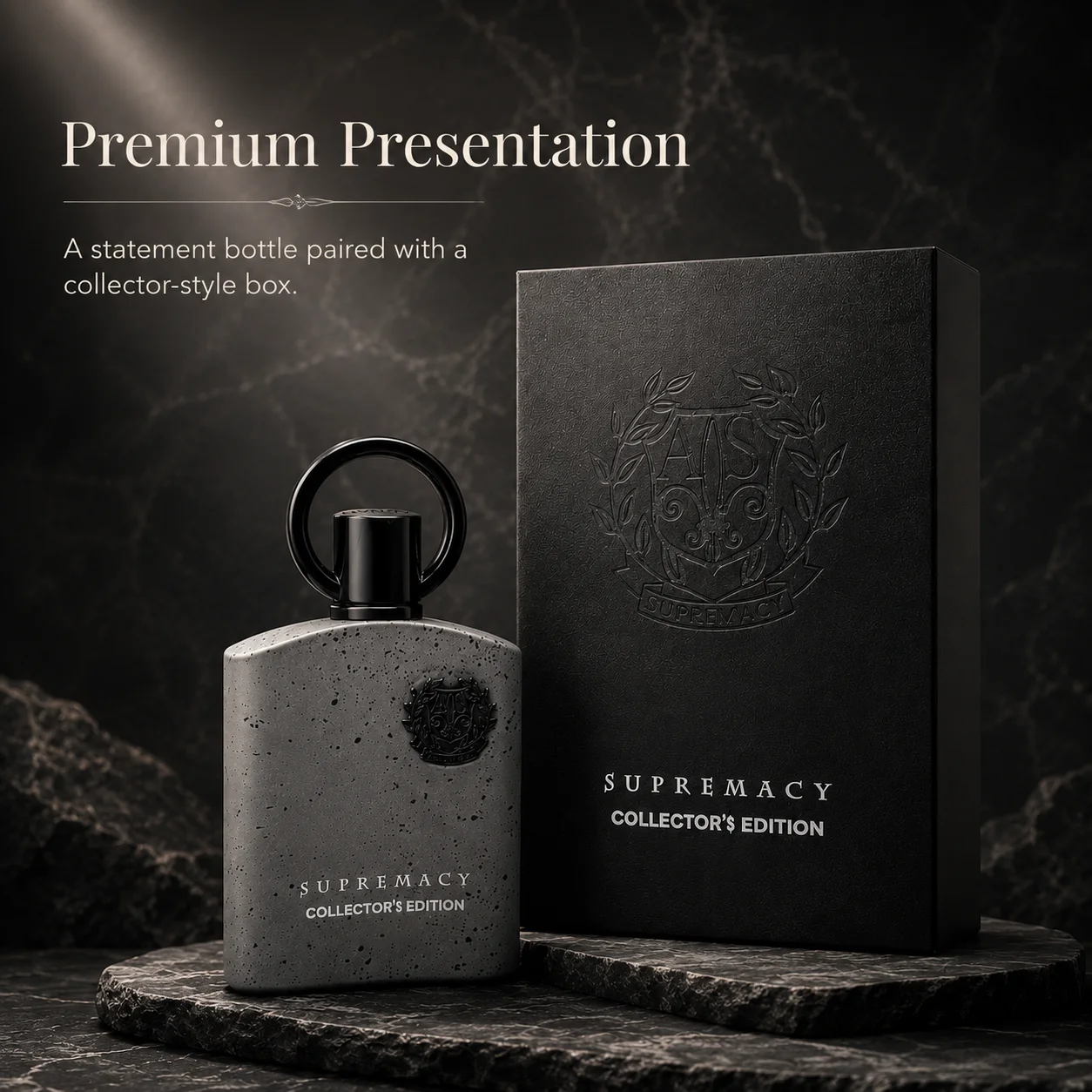Afnan Supremacy Collector’s Edition EDP For Men Speckled Stone Bottle Luxury Embossed Collector Gift Box Long Lasting Woody Cologne, Edition Luxury Gift For Him
Afnan Supremacy Collector’s Edition EDP For Men Speckled Stone Bottle Luxury Embossed Collector Gift Box Long Lasting Woody Cologne, Edition Luxury Gift For Him