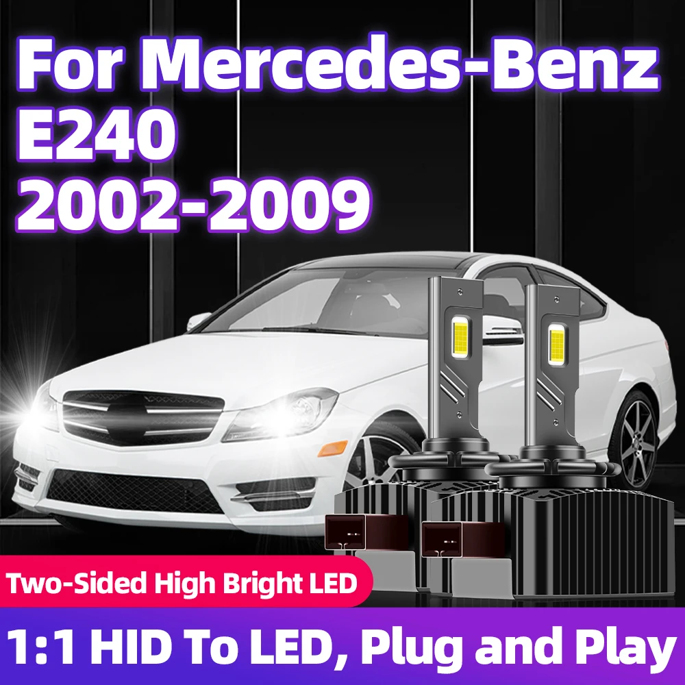 For Mercedes-Benz E240 2002-2006 2007 2008 2009 D1S LED Lamp Headlight Auto Bulb 110W 30000LM Two-sided Chip HID Replacement 12V
For Mercedes-Benz E240 2002-2006 2007 2008 2009 D1S LED Lamp Headlight Auto Bulb 110W 30000LM Two-sided Chip HID Replacement 12V