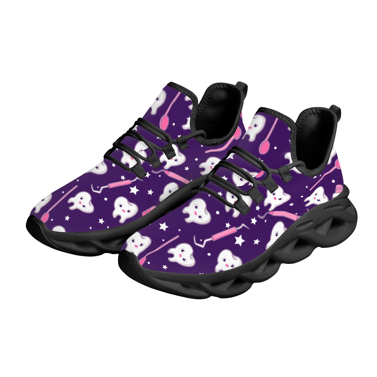 Fashion Lace Up Dental Dentist Equipment Pattern Sneakers Tooth Design Women Casual Breathable Lightweight Flat Walking Shoes
Fashion Lace Up Dental Dentist Equipment Pattern Sneakers Tooth Design Women Casual Breathable Lightweight Flat Walking Shoes