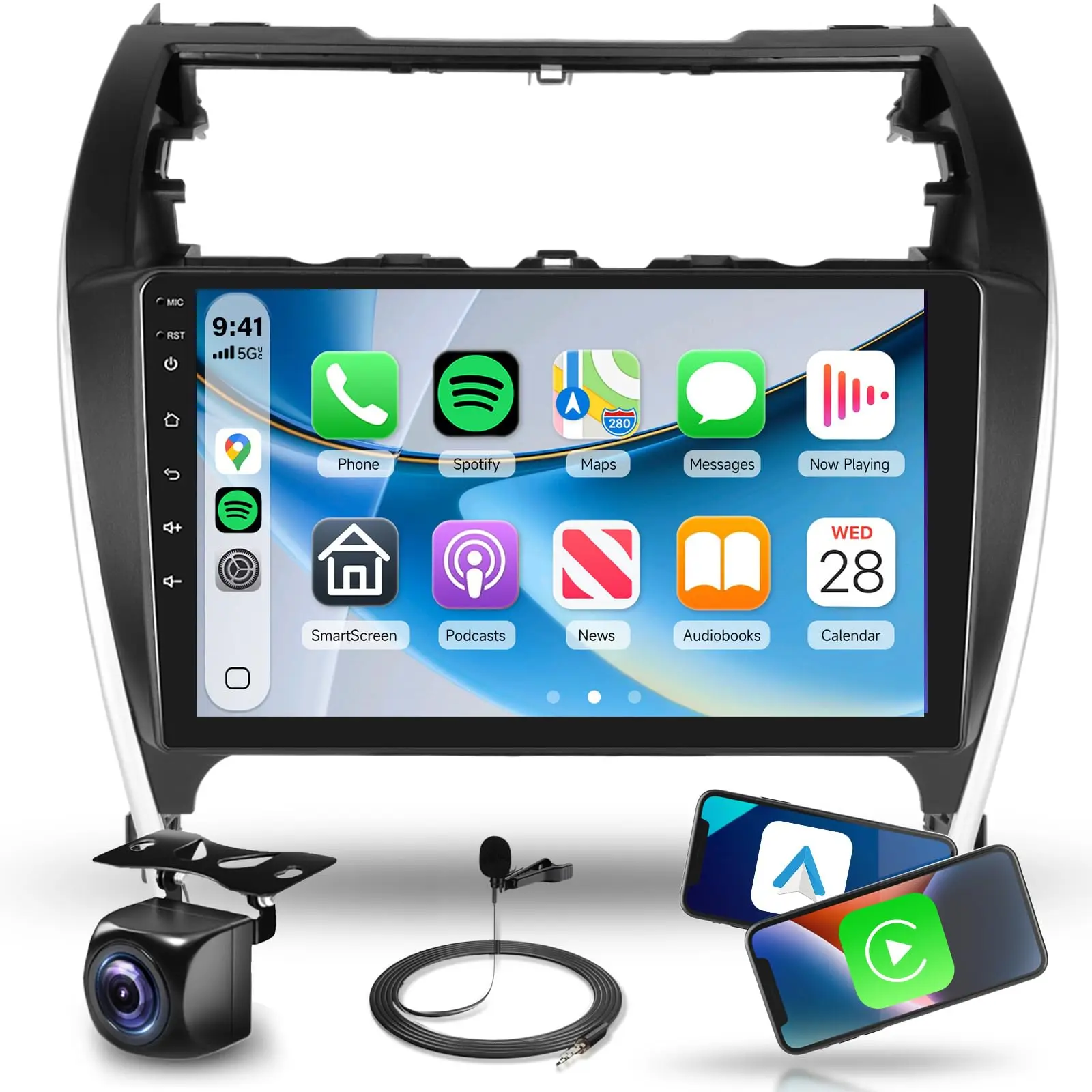 10.1 inch Android Car Stereo for Toyota Camry 2012 2013 2014 Wireless CarPlay Auto, WiFi+GPS, FM IPS Touch Screen 2G+64G/4+64G
10.1 inch Android Car Stereo for Toyota Camry 2012 2013 2014 Wireless CarPlay Auto, WiFi+GPS, FM IPS Touch Screen 2G+64G/4+64G