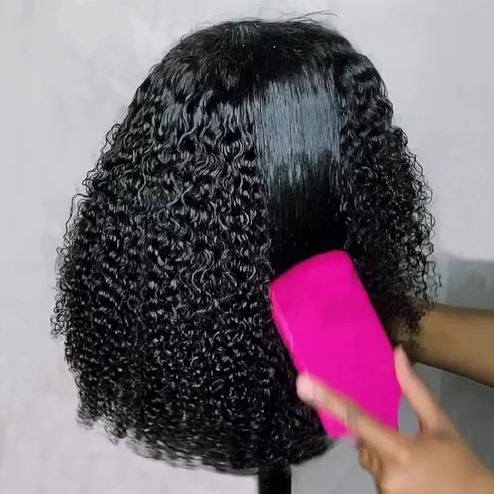 Curly Bob Wig Human Hair Glueless 13x4 Lace Front Wigs 250% Density Mongolian HD Kinky Curly Bob Lace Frontal Wigs Wet and Wavy
Curly Bob Wig Human Hair Glueless 13x4 Lace Front Wigs 250% Density Mongolian HD Kinky Curly Bob Lace Frontal Wigs Wet and Wavy