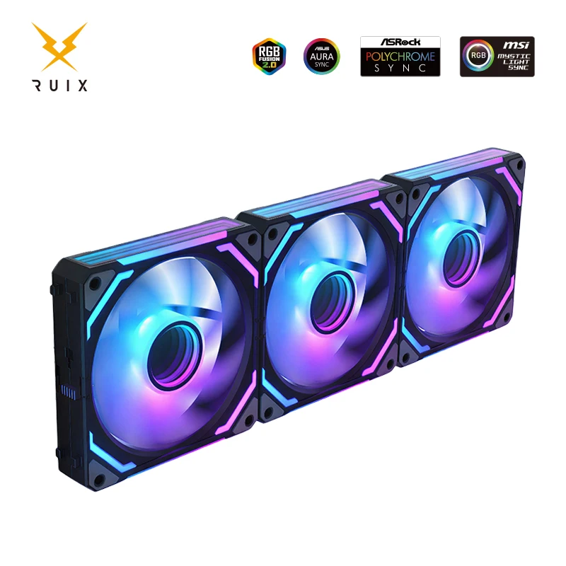 Ruix M12 Wire-Splicing Case Cooling Fan Mirror ARGB PWM Quiet Cycle Light Effect Fan 800-2000RPM for Gaming 360mm Water Cooler
Ruix M12 Wire-Splicing Case Cooling Fan Mirror ARGB PWM Quiet Cycle Light Effect Fan 800-2000RPM for Gaming 360mm Water Cooler