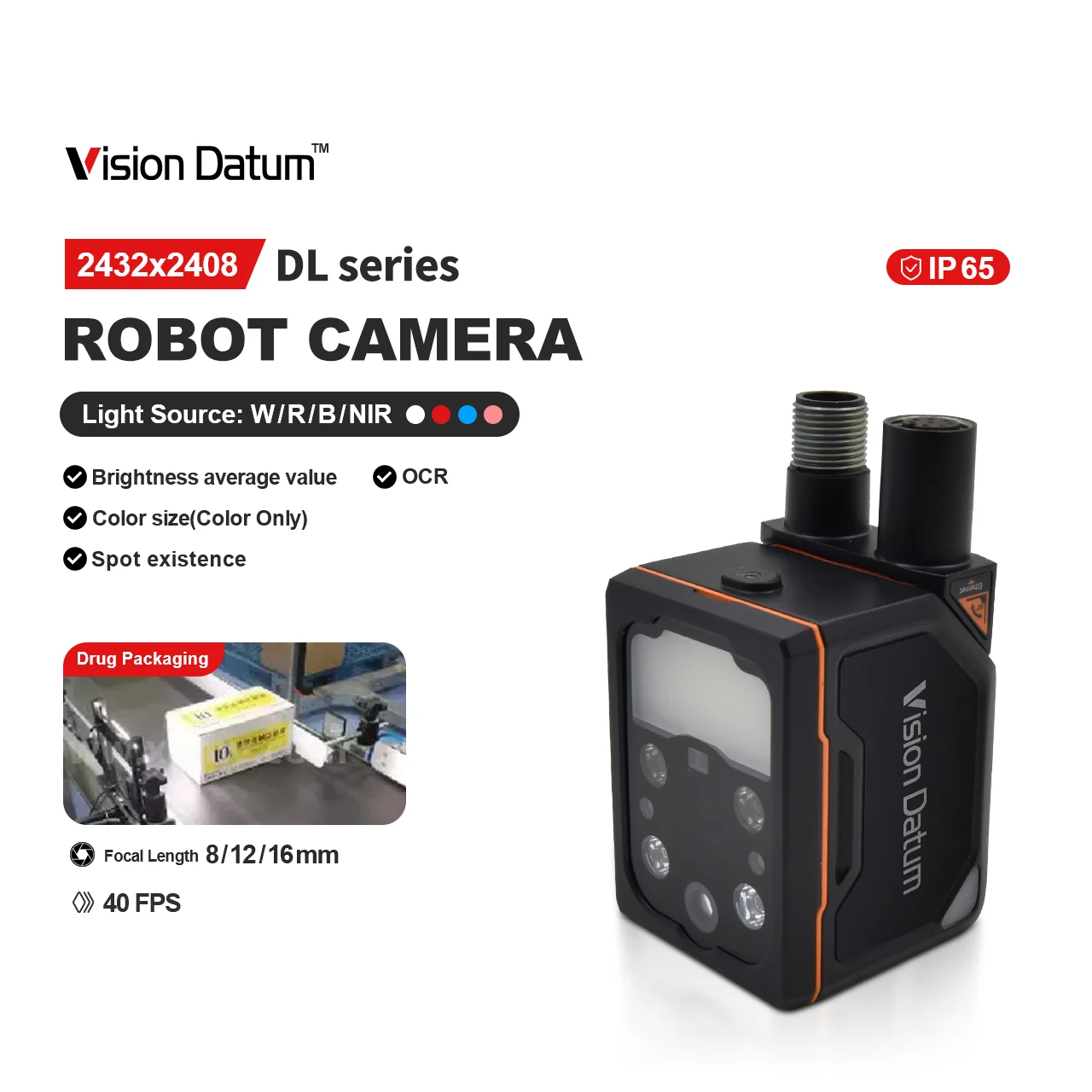 Deep Learning 2432 X 2048 60fps Global Hikrobot Smart Camera For Automated Sorting Production line inspection Label Detection
Deep Learning 2432 X 2048 60fps Global Hikrobot Smart Camera For Automated Sorting Production line inspection Label Detection