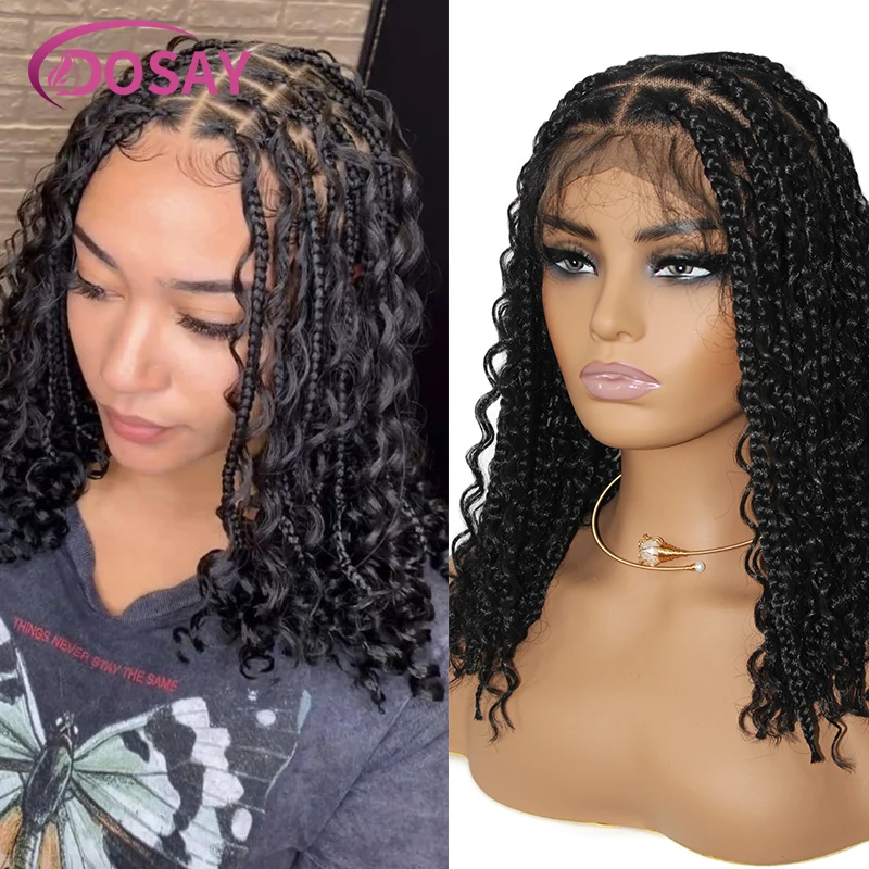 Bohemian Wig Synthetic Box Braided Wigs 12" Box Braid Wig Full Lace Wig Braiding Hair For Black Women Boho Braids Hair Wig Dosay
Bohemian Wig Synthetic Box Braided Wigs 12" Box Braid Wig Full Lace Wig Braiding Hair For Black Women Boho Braids Hair Wig Dosay