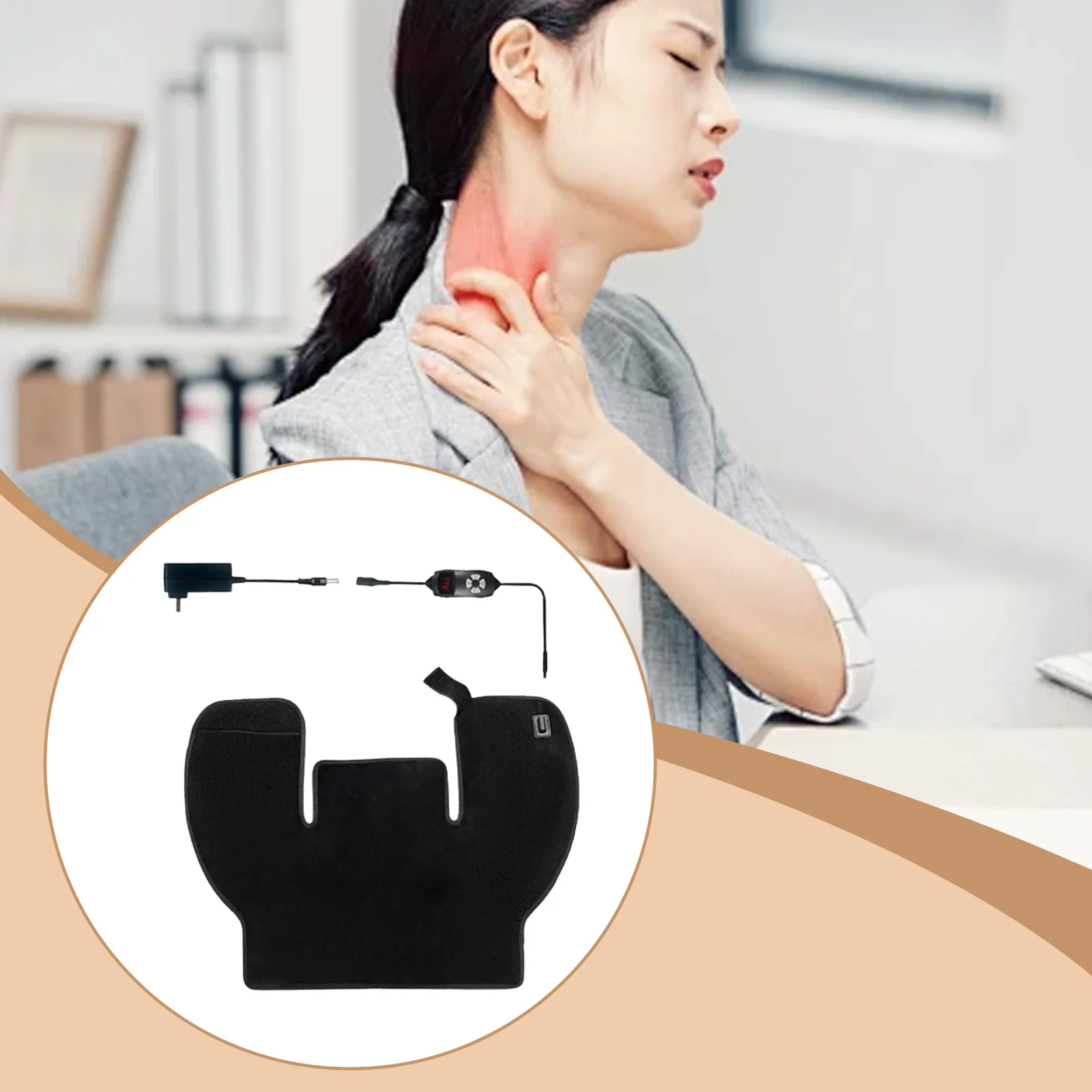 Neck Shoulder Heat Pad Wearable Heating Pad Wrap EU Plug Portable Neck Warmer Muscle Relaxation Electric Heated Shawl Gif
Neck Shoulder Heat Pad Wearable Heating Pad Wrap EU Plug Portable Neck Warmer Muscle Relaxation Electric Heated Shawl Gif