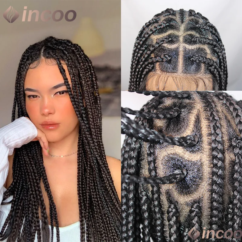 36-дюймовые плетеные парики Cornrow Синтетические парики с косой для чернокожих женщин Парик фронта шнурка без узлов Полная кружевная коса с детскими волосами Ежедневное использование
36-дюймовые плетеные парики Cornrow Синтетические парики с косой для чернокожих женщин Парик фронта шнурка без узлов Полная кружевная коса с детскими волосами Ежедневное использование