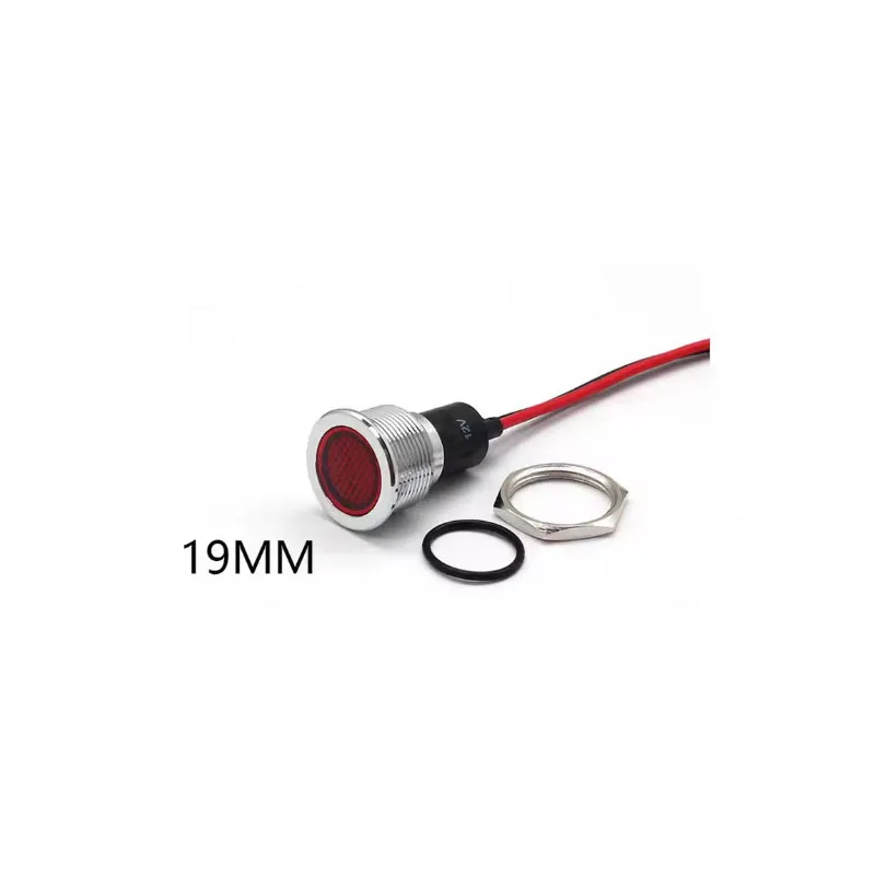 19 mm Waterproof Stainless Steel Engine Oil Illuminated 220V Indicator Light with Cord Car Charger Indicator Light
19 mm Waterproof Stainless Steel Engine Oil Illuminated 220V Indicator Light with Cord Car Charger Indicator Light