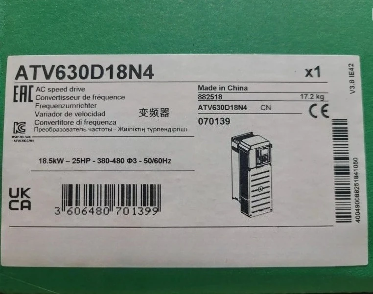 Brand New Original ATV630D15N4 ATV630D18N4 in box Frequency Converter Fast delivery
Brand New Original ATV630D15N4 ATV630D18N4 in box Frequency Converter Fast delivery