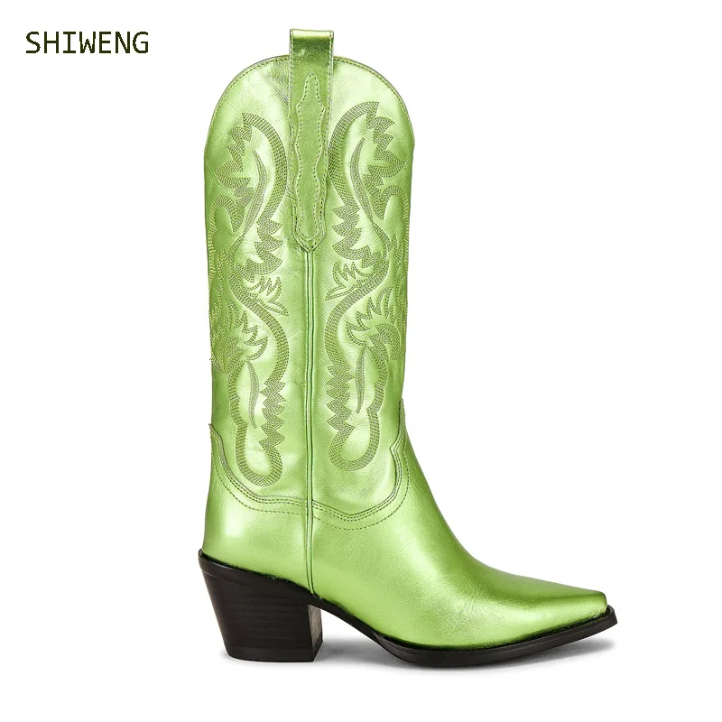 Cowboy Women Western Boots 2022 Autumn Winter New Cool Fashion Embroidery Cowgirl Women Mid-calf High Heel Women Shoes Boots
Cowboy Women Western Boots 2022 Autumn Winter New Cool Fashion Embroidery Cowgirl Women Mid-calf High Heel Women Shoes Boots