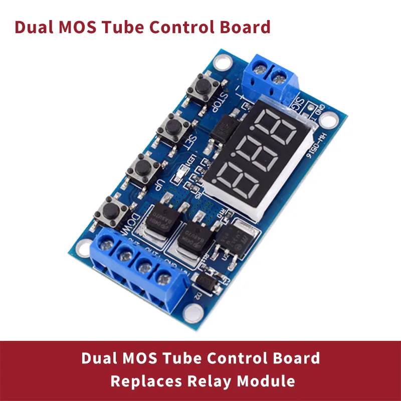 Trigger Cycle Timer Delay Controller Module Dual MOS LED Digital Time Delay Relay Switch Circuit Board Timing Control Module DIY
Trigger Cycle Timer Delay Controller Module Dual MOS LED Digital Time Delay Relay Switch Circuit Board Timing Control Module DIY