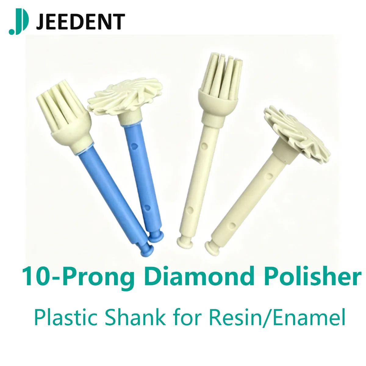 10-Prong Dental Polishing Gear with Plastic Shank, Diamond Abrasive for Composite Resin & Enamel Polishing
10-Prong Dental Polishing Gear with Plastic Shank, Diamond Abrasive for Composite Resin & Enamel Polishing