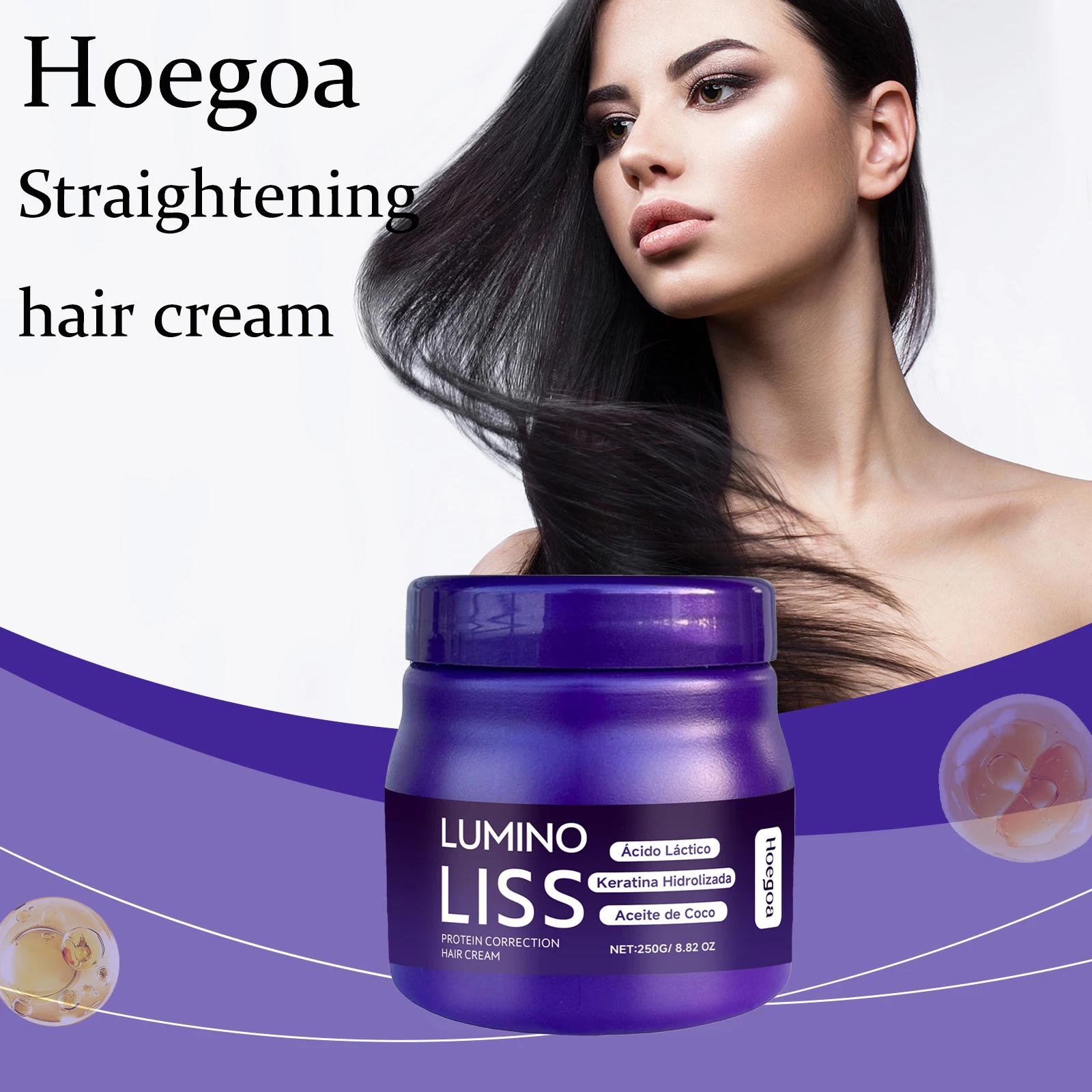 Hoegoa Protein Straightening Hair Cream Deep Nourishing Repair Damaged Hair Enhance Hair Elasticity Improve Gloss Hair Cream
Hoegoa Protein Straightening Hair Cream Deep Nourishing Repair Damaged Hair Enhance Hair Elasticity Improve Gloss Hair Cream