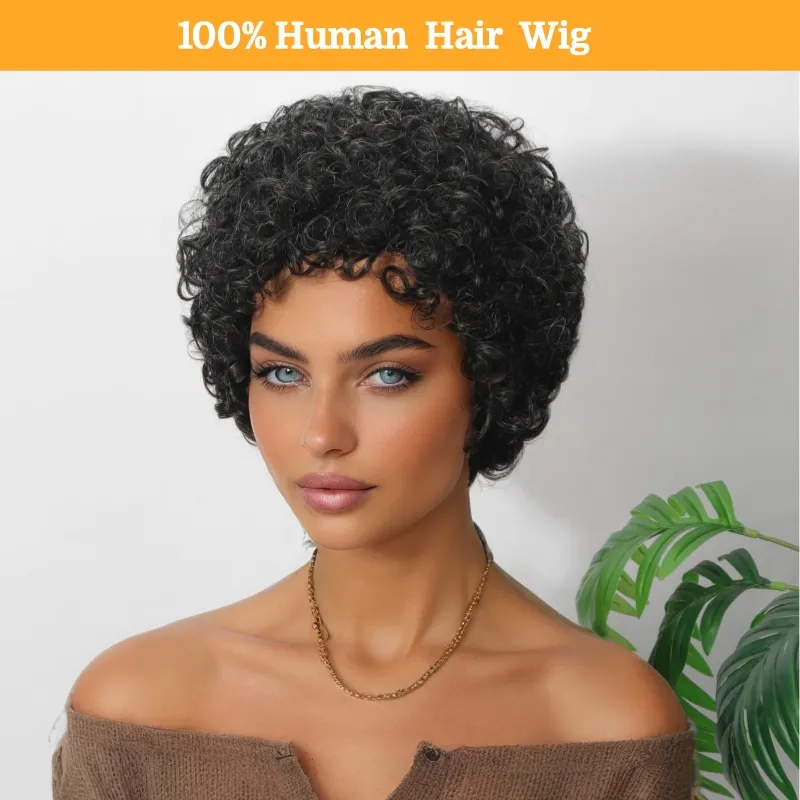 Brazilian Human Hair Short Pixie Cut Wig - Glueless Rose Net Cap, 150% Density Natural Look Wig Suitable for Women & Men, Comfor
Brazilian Human Hair Short Pixie Cut Wig - Glueless Rose Net Cap, 150% Density Natural Look Wig Suitable for Women & Men, Comfor