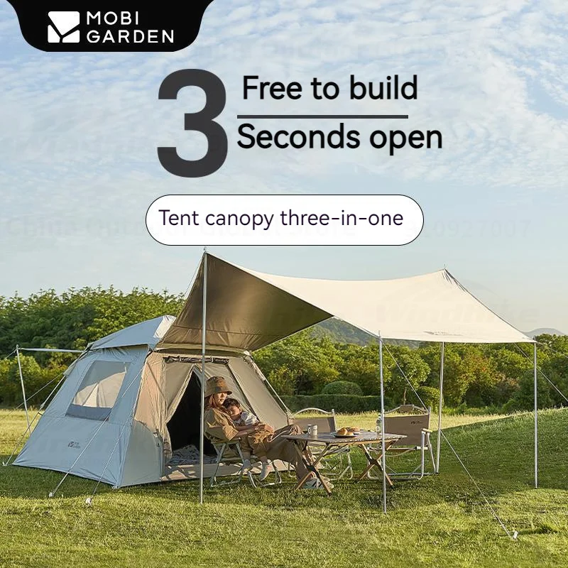 MOBI GARDEN Camping Tent Waterproof UPF 50+ Automatic Quick Large-space With Sunshelter Outdoor Lightweight Storage LingDong155
MOBI GARDEN Camping Tent Waterproof UPF 50+ Automatic Quick Large-space With Sunshelter Outdoor Lightweight Storage LingDong155