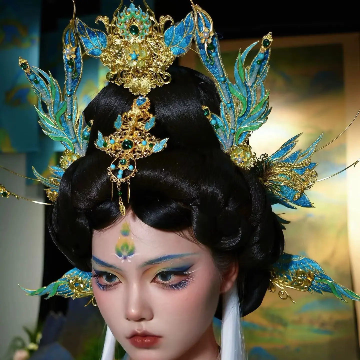 Exotic Dunhuang Flying Apsaras Fairy Phoenix Crown Ancient Style Hair Decoration Forehead Piece for Cosplay Accessories
Exotic Dunhuang Flying Apsaras Fairy Phoenix Crown Ancient Style Hair Decoration Forehead Piece for Cosplay Accessories