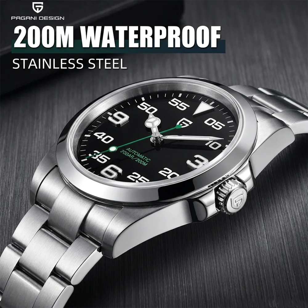 PAGANI DESIGN PD-1692 Men's Automatic Watches 40MM Stainless Steel Mechanical Wristwatch Sapphire AR Coated Waterproof Watch V3
PAGANI DESIGN PD-1692 Men's Automatic Watches 40MM Stainless Steel Mechanical Wristwatch Sapphire AR Coated Waterproof Watch V3