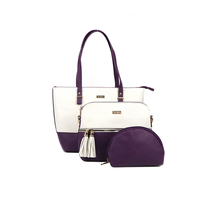 Gorfia Женская 3-х предметная сумка из искусственной кожи, фиолетово-белая сумка с цветными блоками, сумка через плечо, стильный универсальный кошелек для ежедневного использования
Gorfia Женская 3-х предметная сумка из искусственной кожи, фиолетово-белая сумка с цветными блоками, сумка через плечо, стильный универсальный кошелек для ежедневного использования