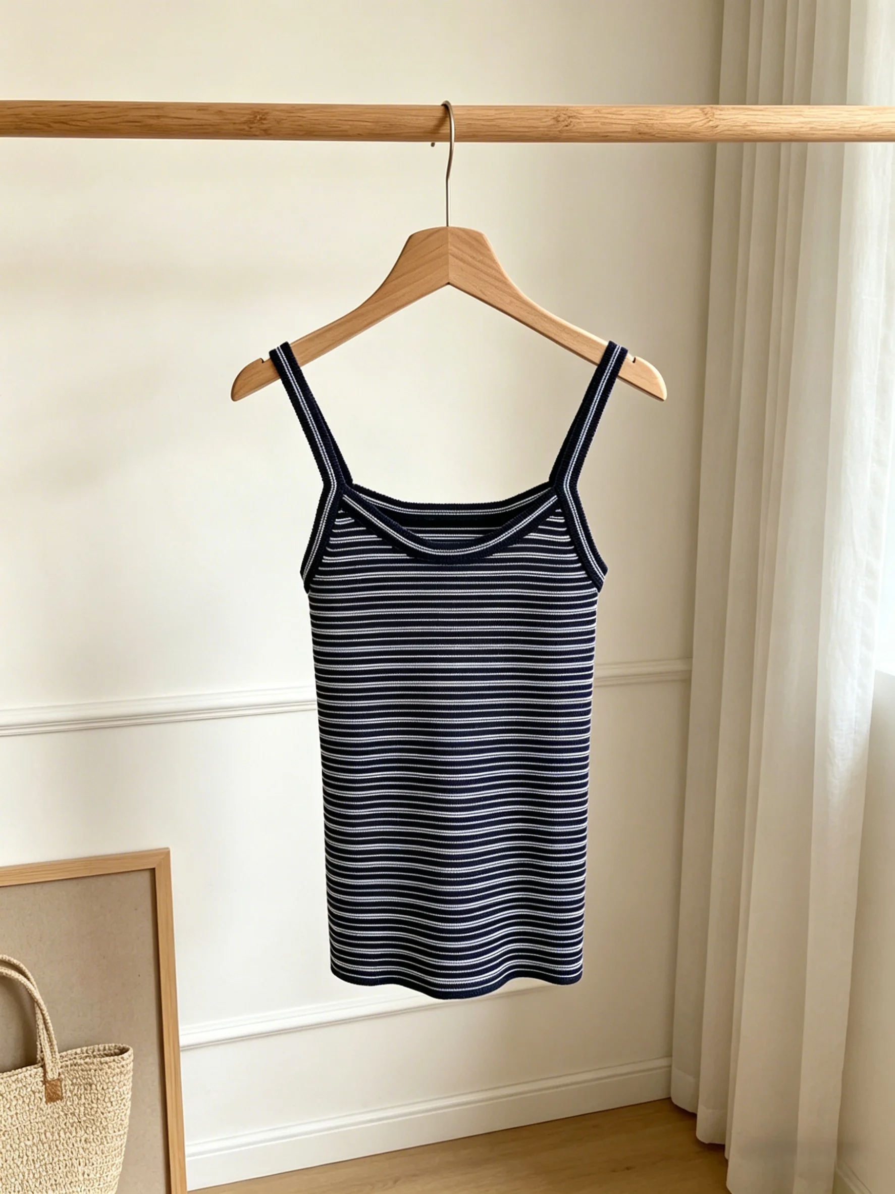 2026 Summer New Women's Striped Knit Cami Top Slim Fit Tank Top for Layering Daily Wear ZX18554
2026 Summer New Women's Striped Knit Cami Top Slim Fit Tank Top for Layering Daily Wear ZX18554