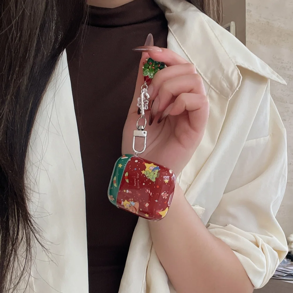 Simple and cute Christmas star little girl headphone shockproof protective cover, suitable for AirPods4/3/2Pro/2/3 headphone box
Simple and cute Christmas star little girl headphone shockproof protective cover, suitable for AirPods4/3/2Pro/2/3 headphone box