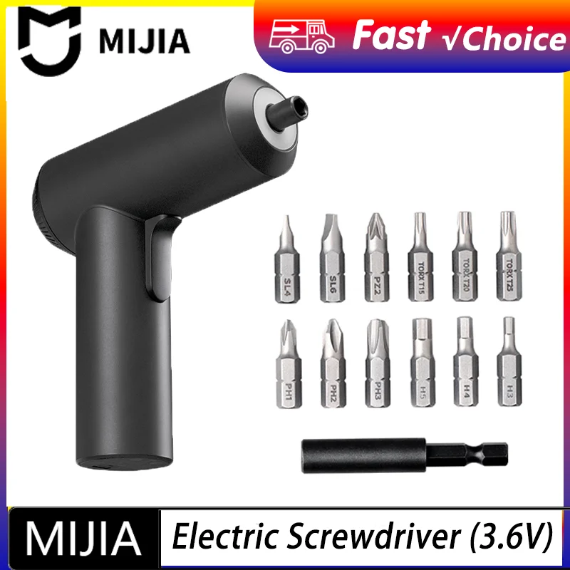 MIJIA Electric Screwdriver 3.6V 2000mAh 5N.M Torque Electric Screwdriver Household With 12Pcs S2 Screw Bits Mi Home Tools
MIJIA Electric Screwdriver 3.6V 2000mAh 5N.M Torque Electric Screwdriver Household With 12Pcs S2 Screw Bits Mi Home Tools