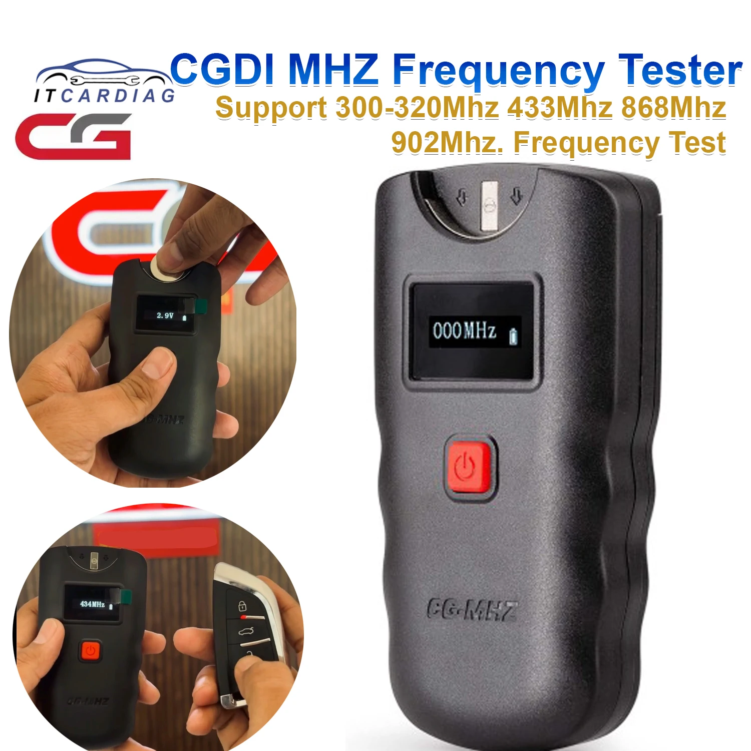 CGDI MHz Frequency Test Device 315MHz/433MHz/868MHz/902MHz Support Button Battery Voltage Detection LR/AGSR/CR/Zinc Air and LiR
CGDI MHz Frequency Test Device 315MHz/433MHz/868MHz/902MHz Support Button Battery Voltage Detection LR/AGSR/CR/Zinc Air and LiR