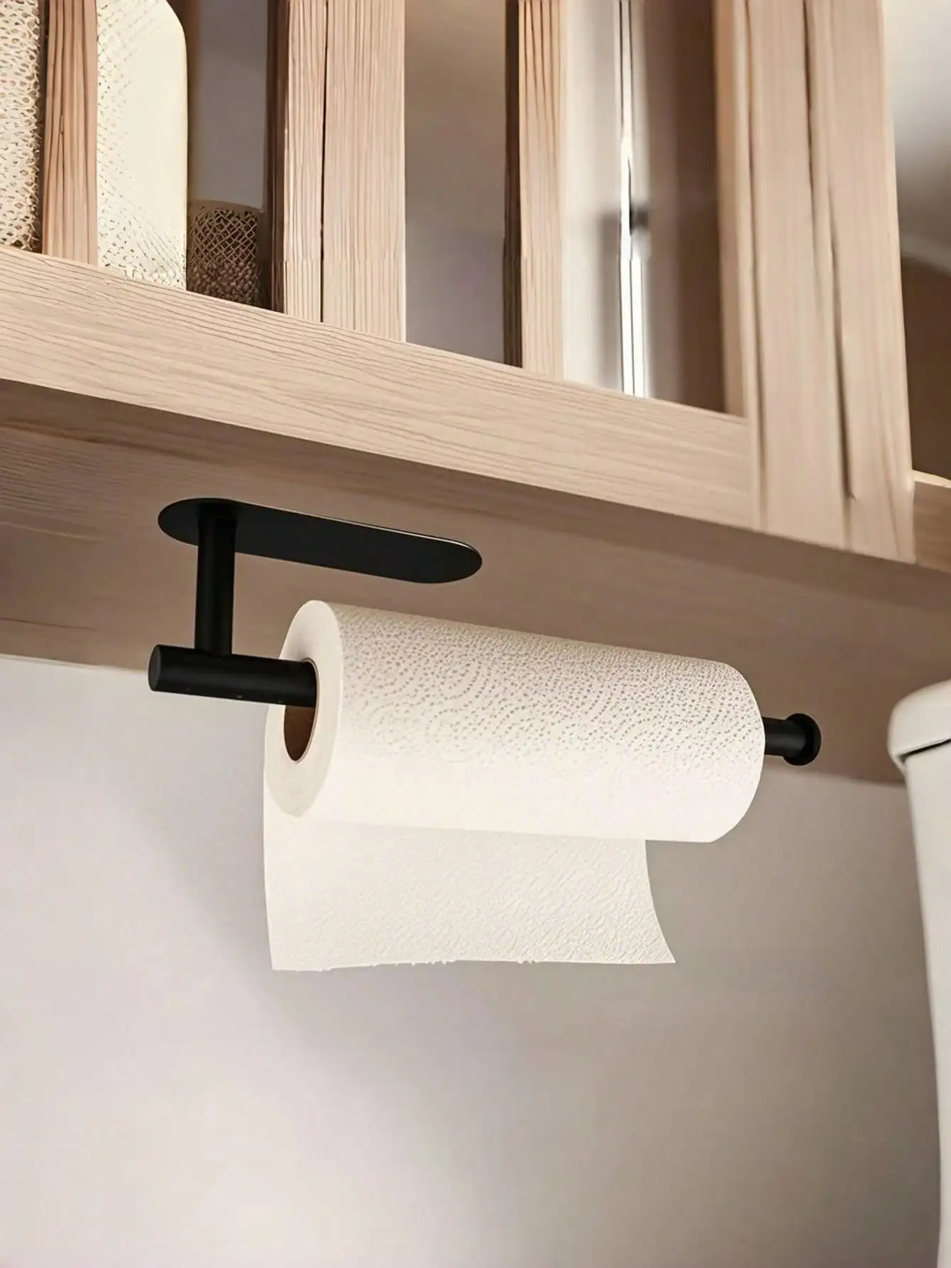 1PC Black Paper Tissue Rack, Punch Free Wall Mount With Adhesive For Easy Installation, Wall Mount For …Kitchen, Towel Holder Under Cabinet Paper Towel Rack For Bathroom Kitchen Pantry Sink Balcony Toilet Paper Holder, Storage Rack For
1PC Black Paper Tissue Rack, Punch Free Wall Mount With Adhesive For Easy Installation, Wall Mount For …Kitchen, Towel Holder Under Cabinet Paper Towel Rack For Bathroom Kitchen Pantry Sink Balcony Toilet Paper Holder, Storage Rack For