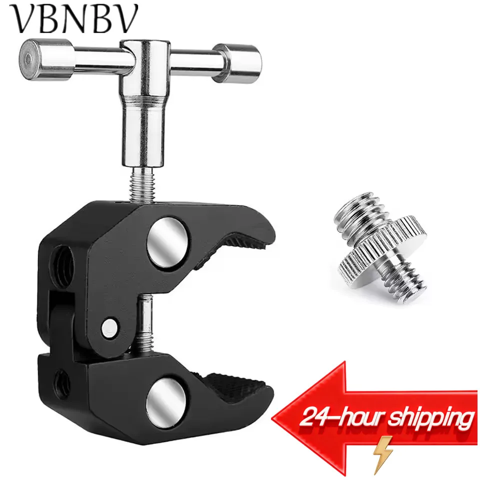VBNBV Crab Claw Clamp Tongs Pliers Clip Bracket for Camera Tripod Monopod Studio Flash Bracket Tripod Arm Camera Accessories
VBNBV Crab Claw Clamp Tongs Pliers Clip Bracket for Camera Tripod Monopod Studio Flash Bracket Tripod Arm Camera Accessories
