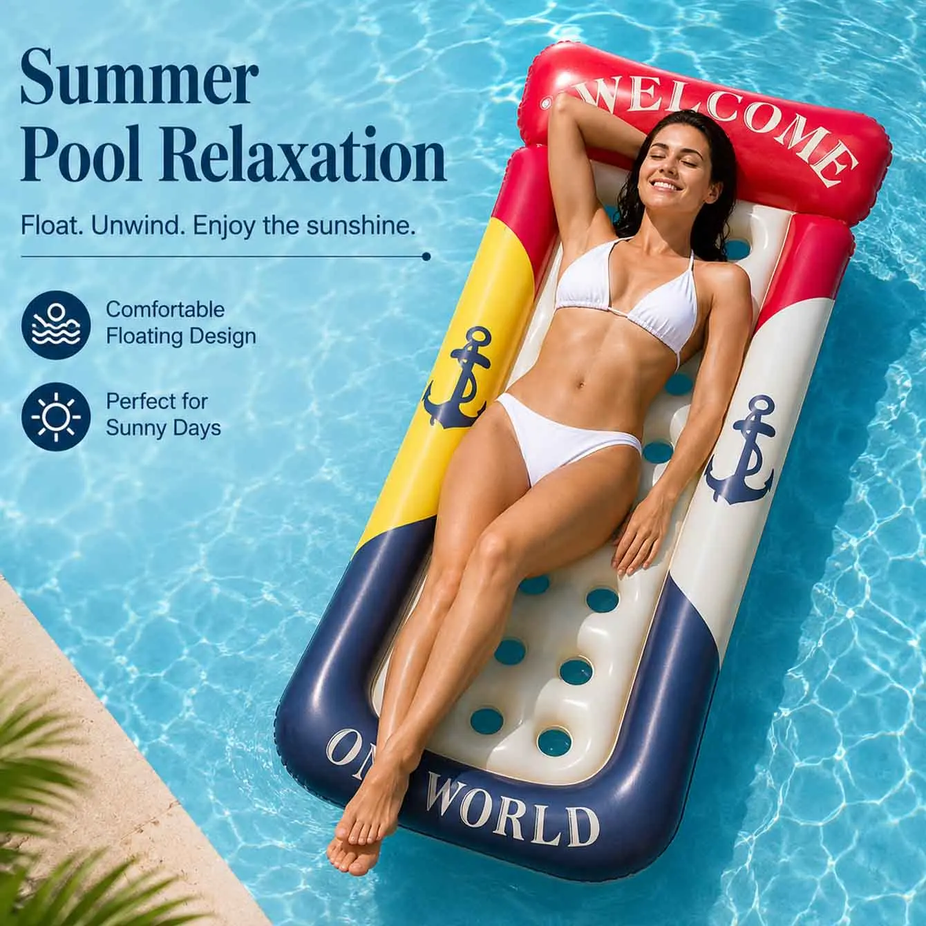 1PC Pool Floats Adult Pool Float Lounger Tanning Pool Raft with Backrest Cool Water Floaties for Summer Lake Beach
1PC Pool Floats Adult Pool Float Lounger Tanning Pool Raft with Backrest Cool Water Floaties for Summer Lake Beach