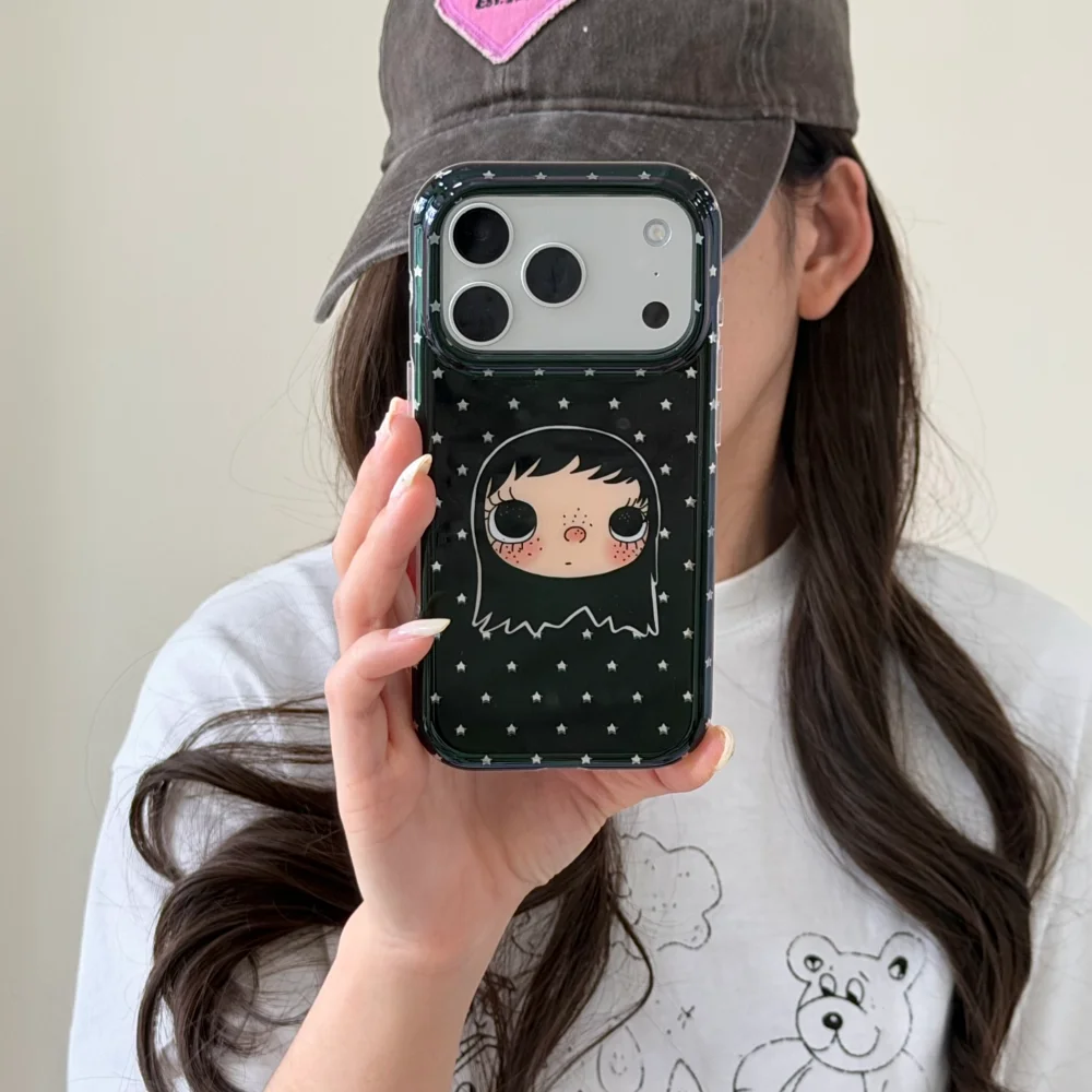 Y2K Cute Freckled Girl Star Pattern Phone Case for iPhone 17 Pro 15 16 17 ProMax 15 Pro Fashion Black Shockproof Protective Case
Y2K Cute Freckled Girl Star Pattern Phone Case for iPhone 17 Pro 15 16 17 ProMax 15 Pro Fashion Black Shockproof Protective Case