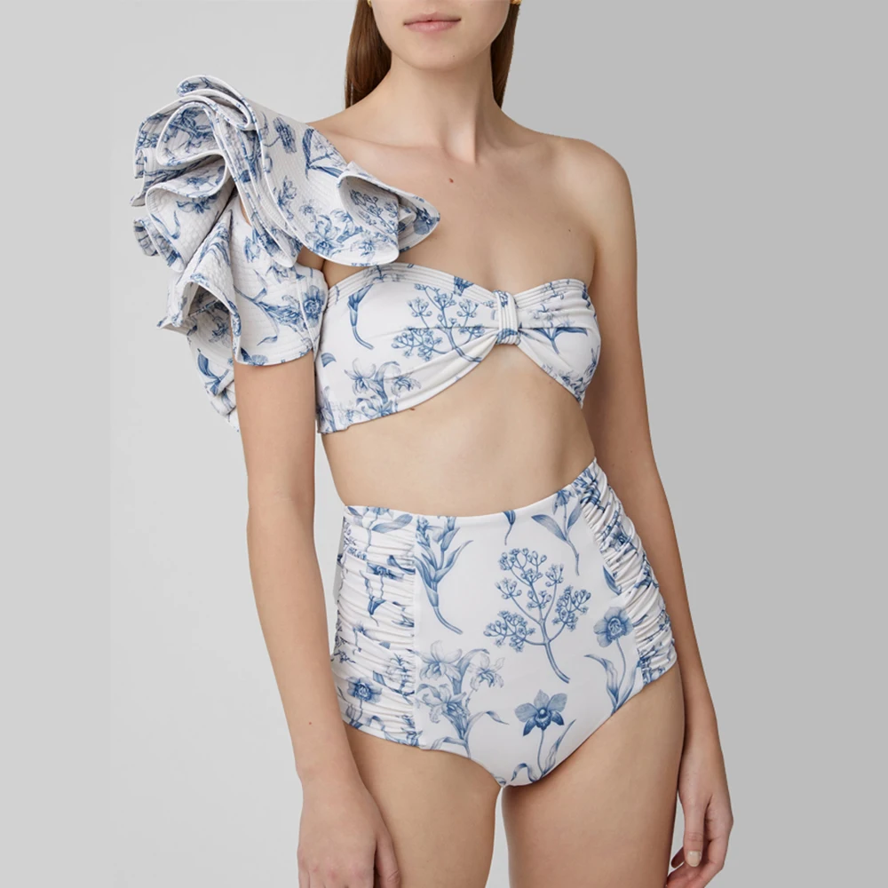 One-Shoulder 3D Three-Dimensional Ruffled Swimsuit High Waist Pleated Belly Bikini Sexy Backless Elegant Swimwear 2024 Stylish
One-Shoulder 3D Three-Dimensional Ruffled Swimsuit High Waist Pleated Belly Bikini Sexy Backless Elegant Swimwear 2024 Stylish