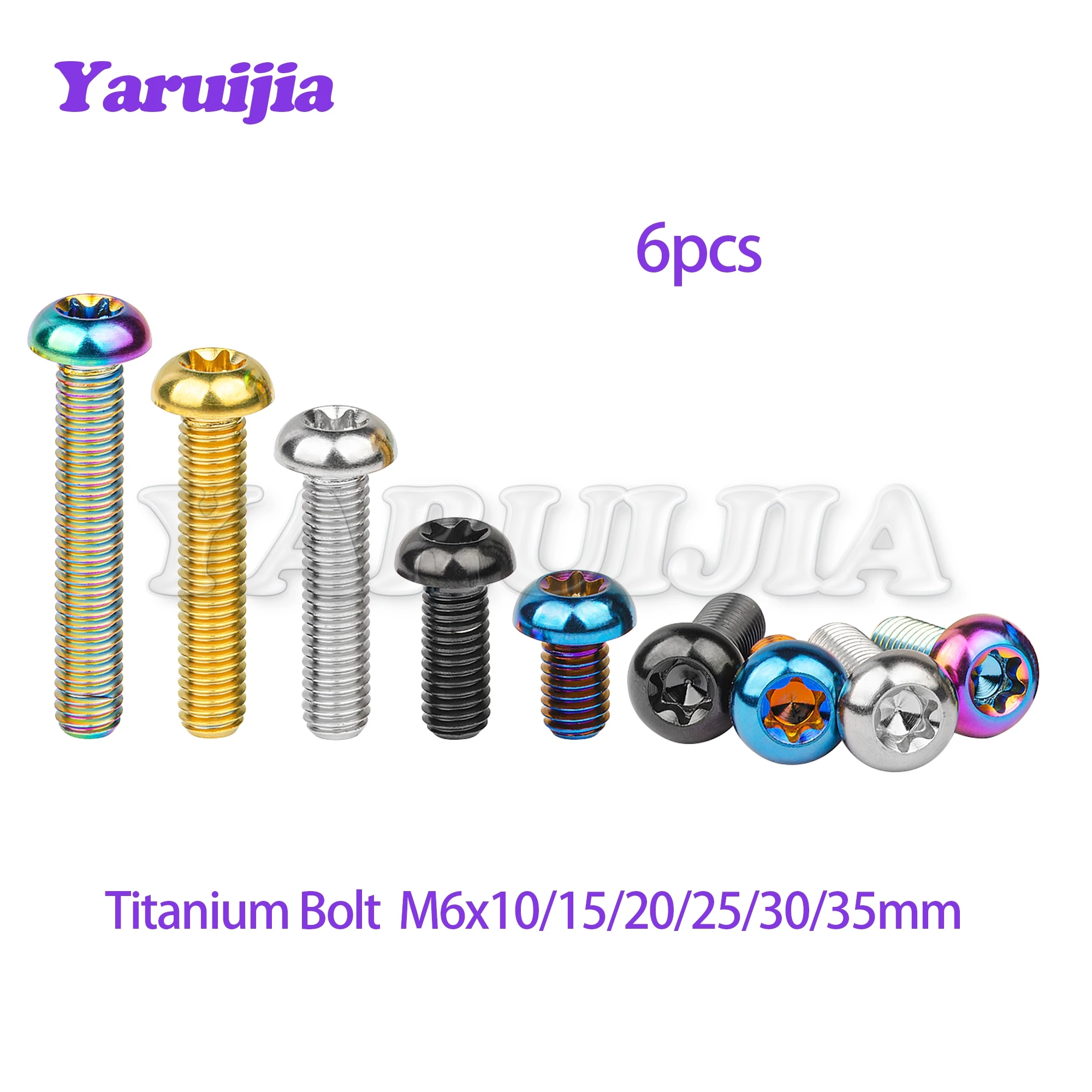 Титановый болт Yaruijia M6x10/15/20/25/30/35 мм, винты Torx с грибовидной головкой для велосипеда
Титановый болт Yaruijia M6x10/15/20/25/30/35 мм, винты Torx с грибовидной головкой для велосипеда