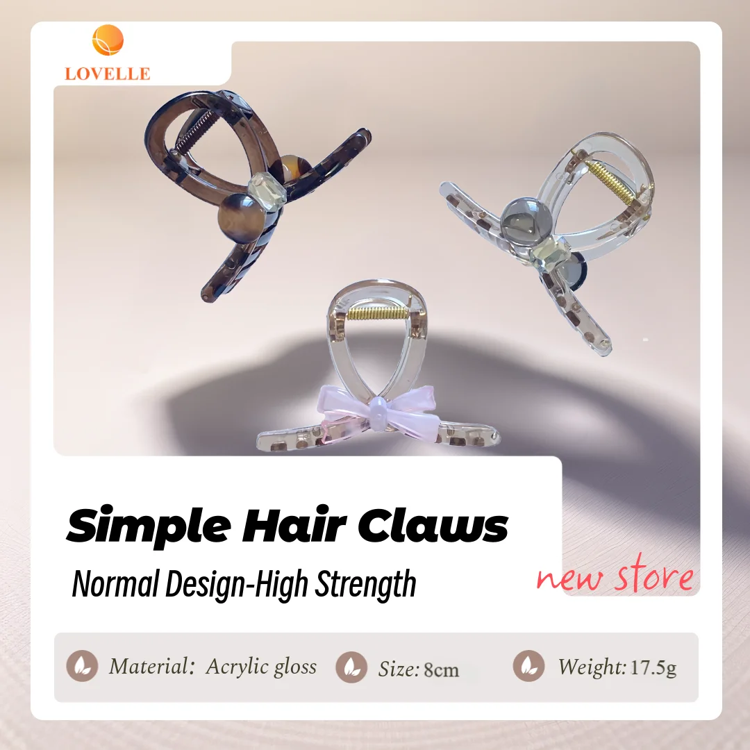 LOVELLE Sweet Mini Pearl Hair Claw Clips For Women Girls Acrylic Strong Quality Hairpins Styling Fashion Hair Accessories
LOVELLE Sweet Mini Pearl Hair Claw Clips For Women Girls Acrylic Strong Quality Hairpins Styling Fashion Hair Accessories