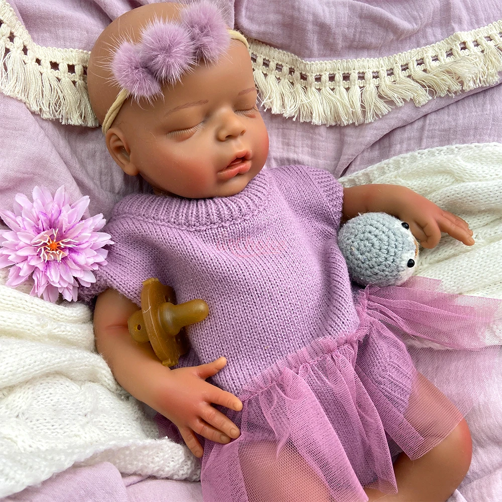 Realistic Full Body Silicone Reborn Baby Doll 18"Sleeping Anatomically Correct Girl Lifelike Newborn with 3D Blush Gradient Gift
Realistic Full Body Silicone Reborn Baby Doll 18"Sleeping Anatomically Correct Girl Lifelike Newborn with 3D Blush Gradient Gift