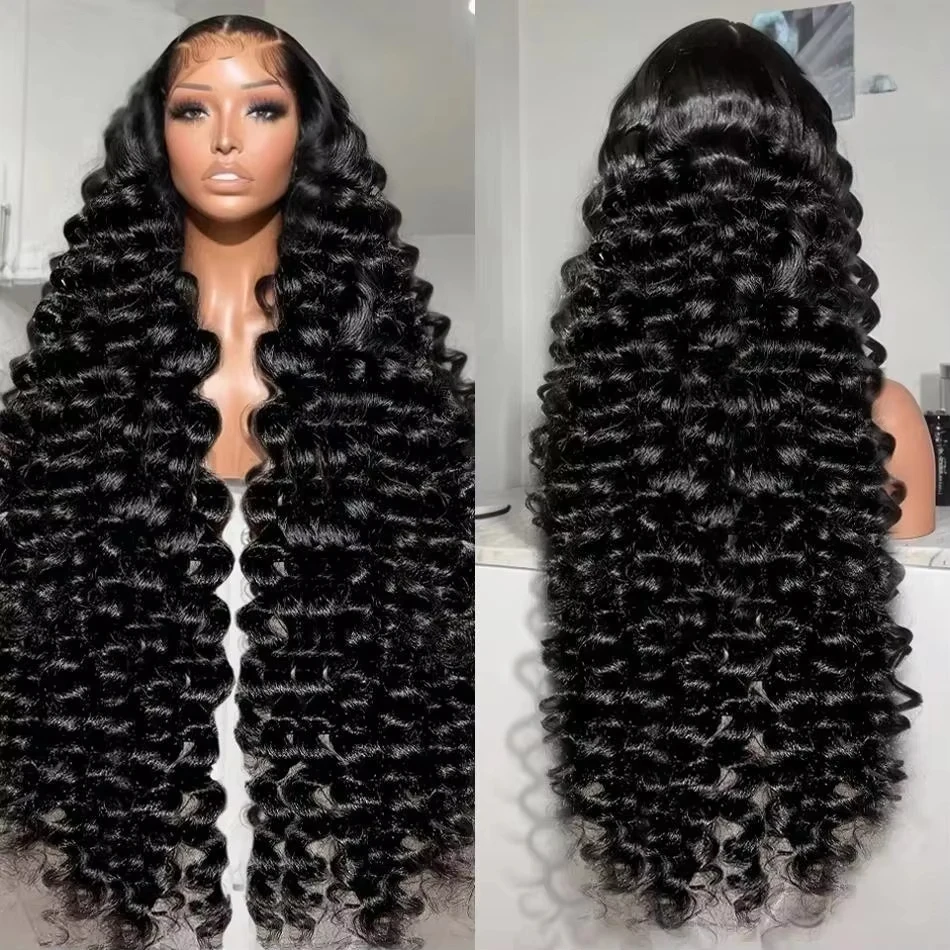 300 Density Loose Wave 13x6 Lace Front Human Hair Wigs Brazilian 40 Inch Water Deep Wave Wigs For Women 13x4 HD Lace Frontal Wig
300 Density Loose Wave 13x6 Lace Front Human Hair Wigs Brazilian 40 Inch Water Deep Wave Wigs For Women 13x4 HD Lace Frontal Wig