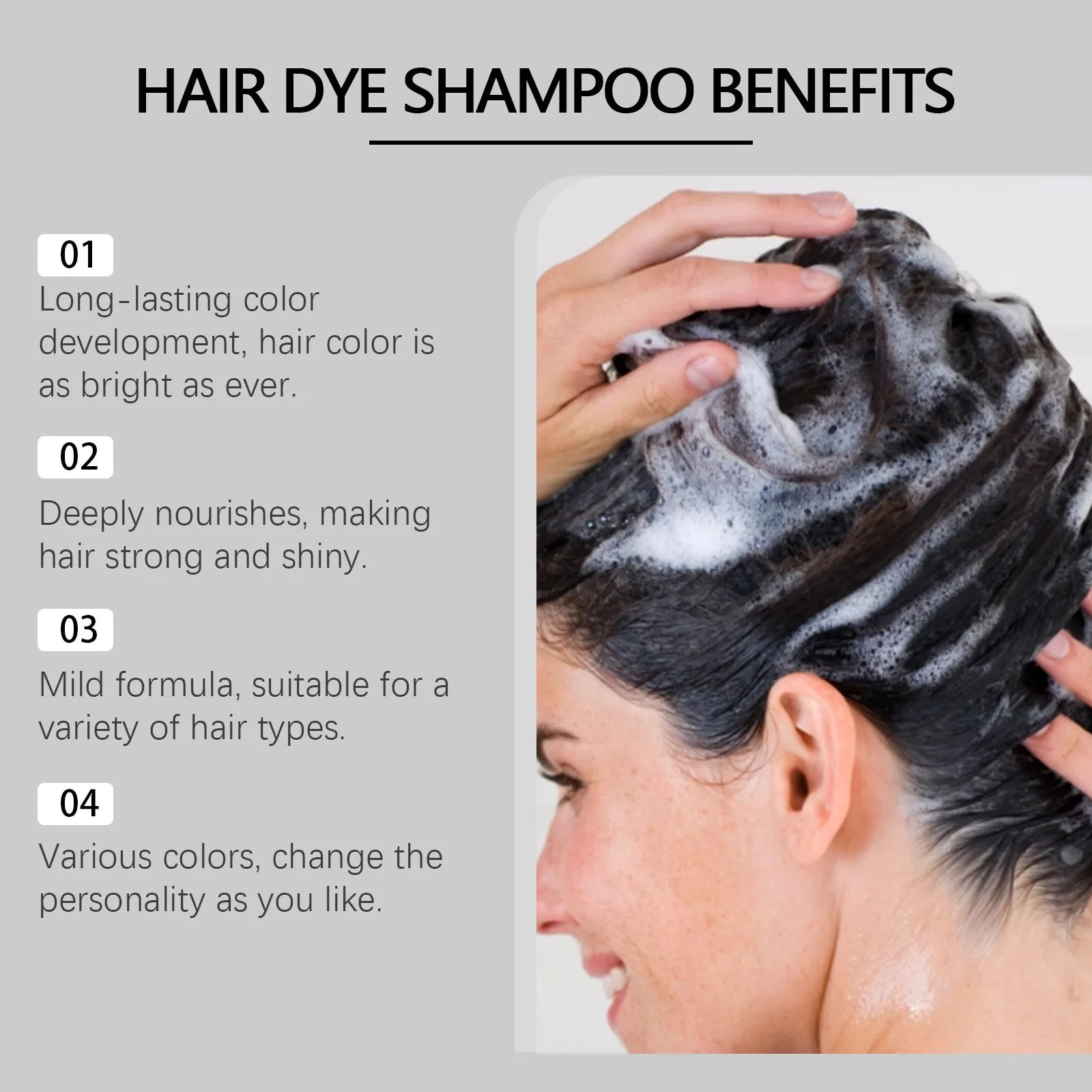 100ml Hoegoa Hair Dye Shampoo Repair Hair Cover Gray White Hair Long Last Nourish Softness Natural Diy Non Irritat Shampoo
100ml Hoegoa Hair Dye Shampoo Repair Hair Cover Gray White Hair Long Last Nourish Softness Natural Diy Non Irritat Shampoo