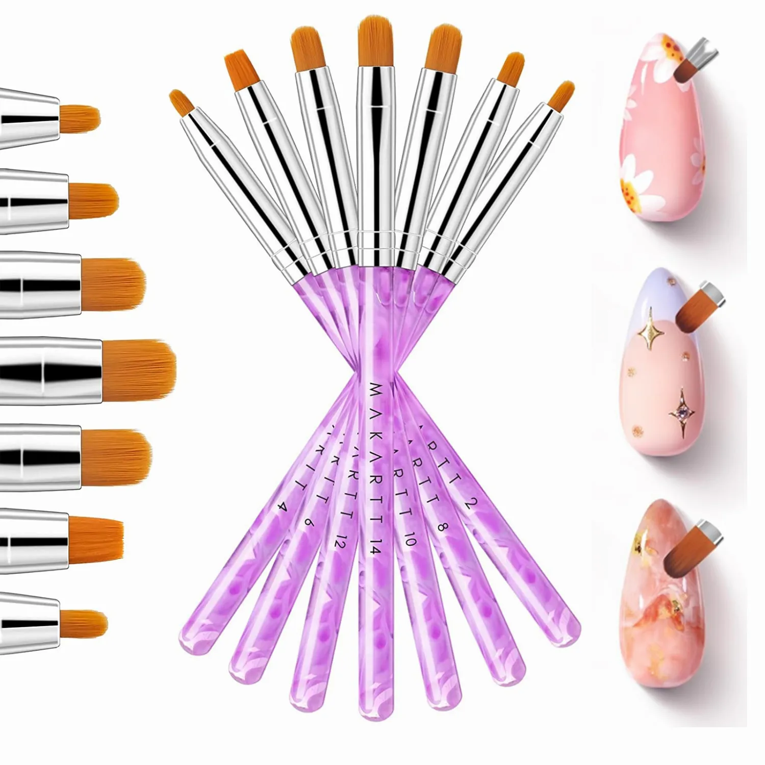 Гелевая кисть для ногтей, 7 шт. кисти для дизайна ногтей, кисти для дизайна ногтей, набор кистей для рисования ногтей для дома и салона
Гелевая кисть для ногтей, 7 шт. кисти для дизайна ногтей, кисти для дизайна ногтей, набор кистей для рисования ногтей для дома и салона