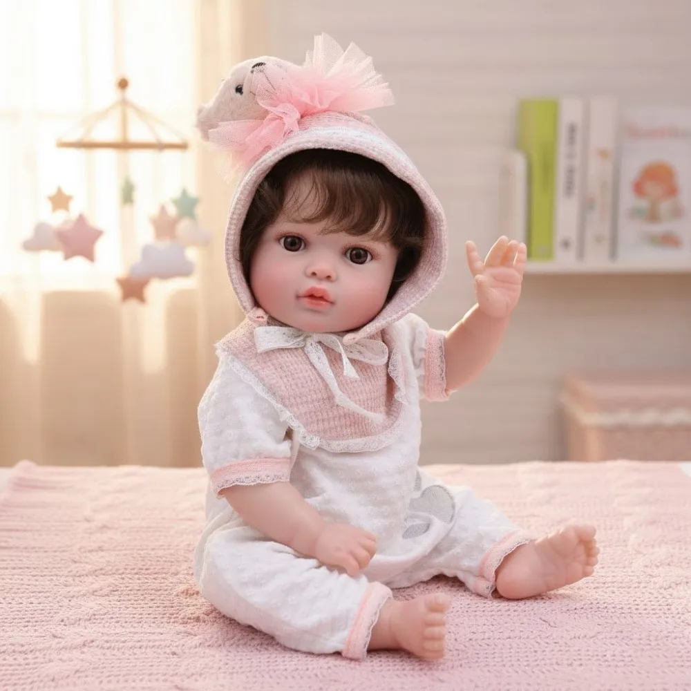 Cloveray 20 inch New Kawaii Realistic Reborn Baby Doll Super Soft Vinyl Doll Full Body Vinyl Handmade Original Toy For Kid Gift
Cloveray 20 inch New Kawaii Realistic Reborn Baby Doll Super Soft Vinyl Doll Full Body Vinyl Handmade Original Toy For Kid Gift