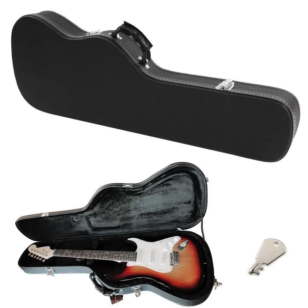Protable Flat Surface Special Shape ST Electric Guitar Hard Shell Case