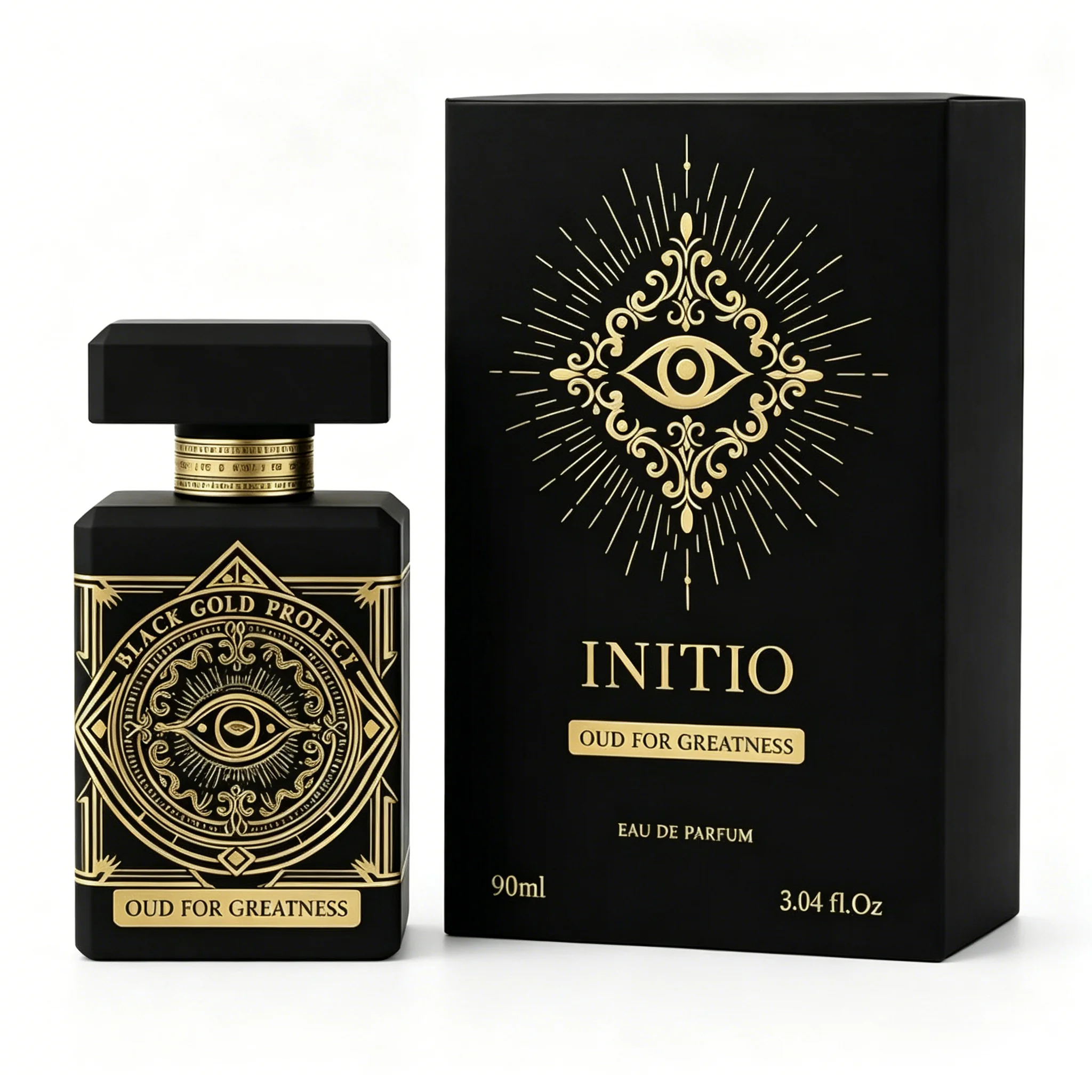 Initio Oud For Greatness 90ml Unisex Eau De Parfum Matte Black Gold Eye Pattern Bottle Premium Oud Woody Long Lasting Neutral Perfume Gift
Initio Oud For Greatness 90ml Unisex Eau De Parfum Matte Black Gold Eye Pattern Bottle Premium Oud Woody Long Lasting Neutral Perfume Gift