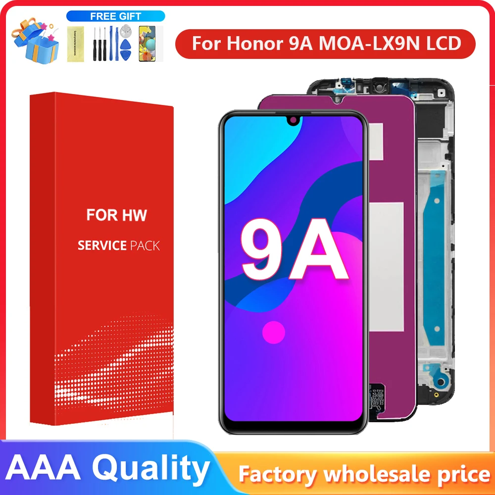 ЖК-дисплей 6,3 дюйма для Honor 9A, сенсорный экран с рамкой в сборе, сменный экран для Honor 9 A
ЖК-дисплей 6,3 дюйма для Honor 9A, сенсорный экран с рамкой в сборе, сменный экран для Honor 9 A
