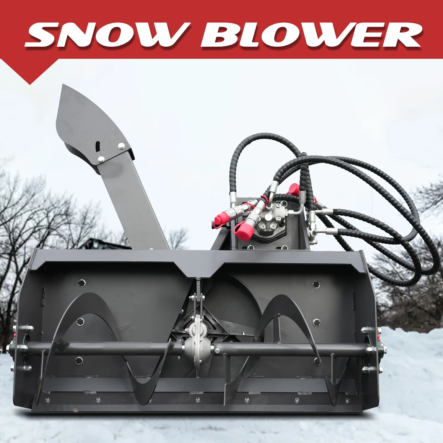 Snow blower attachments for loaders can easily handle winter snowblower, making snow removal work easier and more efficient.
Snow blower attachments for loaders can easily handle winter snowblower, making snow removal work easier and more efficient.