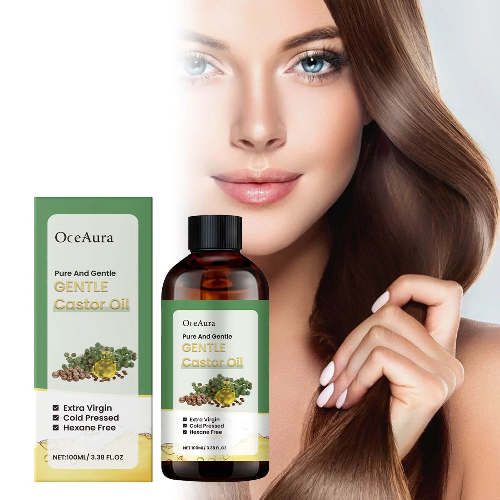 Oceaura 100ml Skin Care Castor Oil Nourish Replenish Moisturize Repair Hair Follicles Smooth Skin Tender Body Skin Essential Oil
Oceaura 100ml Skin Care Castor Oil Nourish Replenish Moisturize Repair Hair Follicles Smooth Skin Tender Body Skin Essential Oil