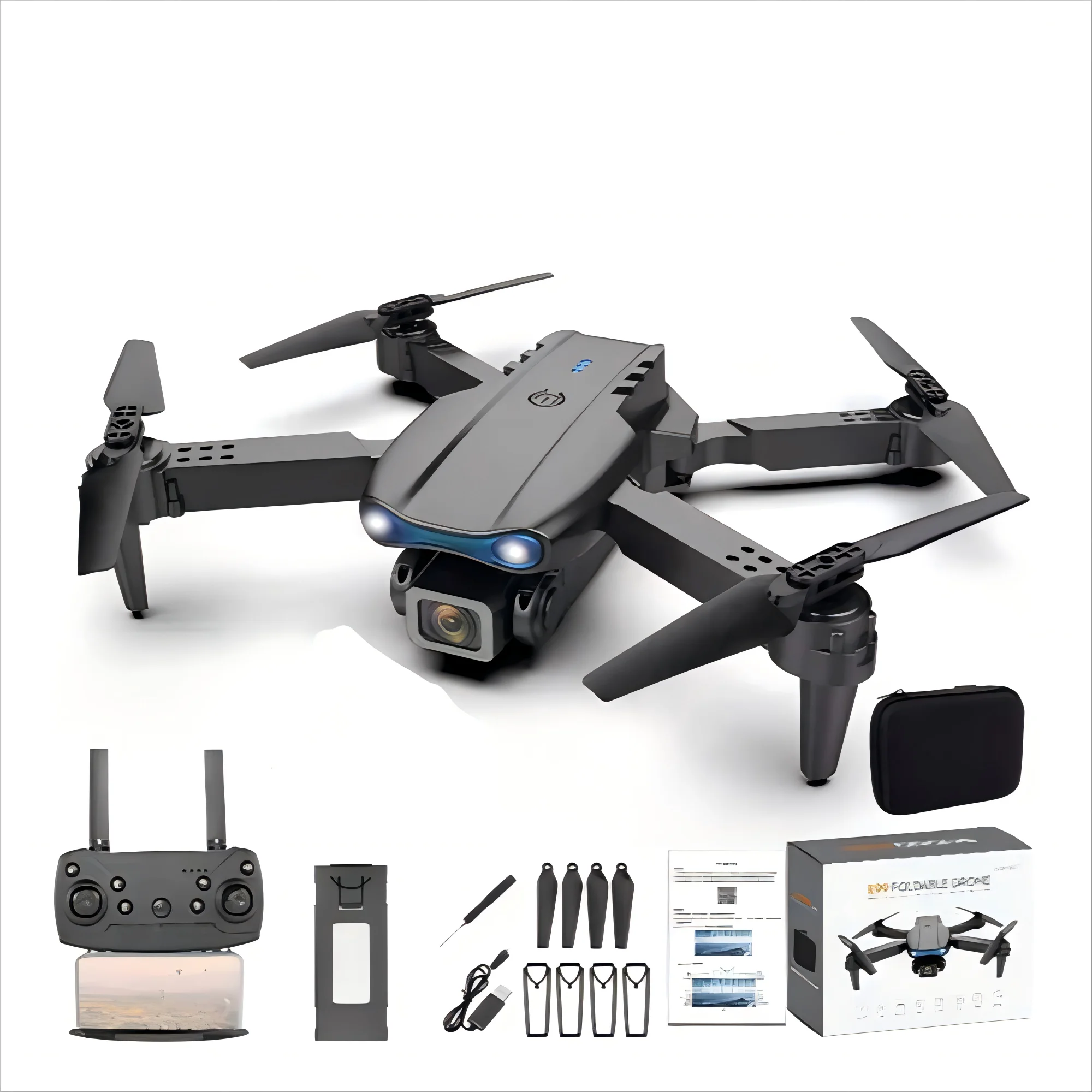 E99 Quadcopter Hd Wifi Fpv Drone 1080P Single Camera Altitude Hold Rc Foldable Drone Helicopter Gift Toy Aerial Photography
E99 Quadcopter Hd Wifi Fpv Drone 1080P Single Camera Altitude Hold Rc Foldable Drone Helicopter Gift Toy Aerial Photography