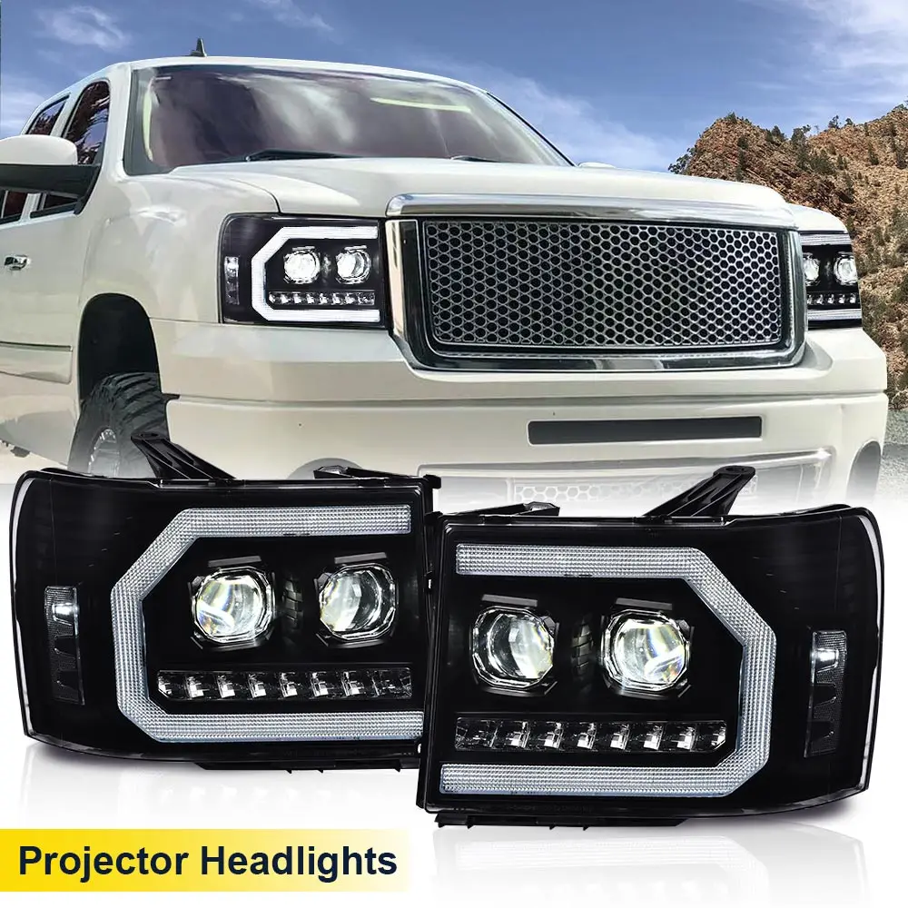 Новые светодиодные лампы Drl Tube, фары, подходящие для 2007-13 Gmc Sierra 1500 2500Hd 3500Hd 20980241, 20980242, 22853030, черные/прозрачные линзы
Новые светодиодные лампы Drl Tube, фары, подходящие для 2007-13 Gmc Sierra 1500 2500Hd 3500Hd 20980241, 20980242, 22853030, черные/прозрачные линзы