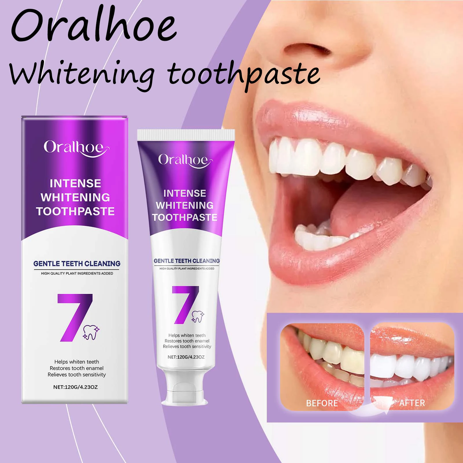 Oralhoe Whitening Toothpaste Gentle Cleaning Teeth Stains Daily Maintain Dental Remove Tartar and Plaque Whitening Toothpaste
Oralhoe Whitening Toothpaste Gentle Cleaning Teeth Stains Daily Maintain Dental Remove Tartar and Plaque Whitening Toothpaste