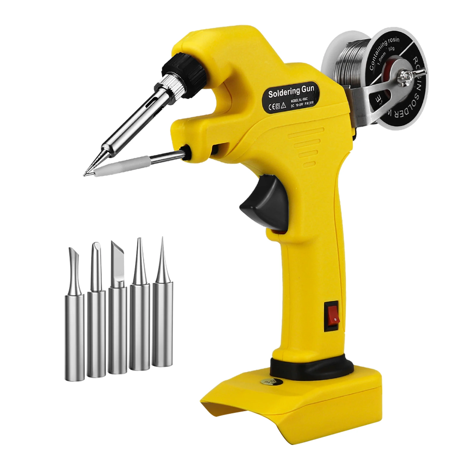 Cordless Soldering Iron Kit for Dewalt 20V Battery Welding Automatic Feed with Solder Wire & Soldering Iron Tips (No Battery)
Cordless Soldering Iron Kit for Dewalt 20V Battery Welding Automatic Feed with Solder Wire & Soldering Iron Tips (No Battery)
