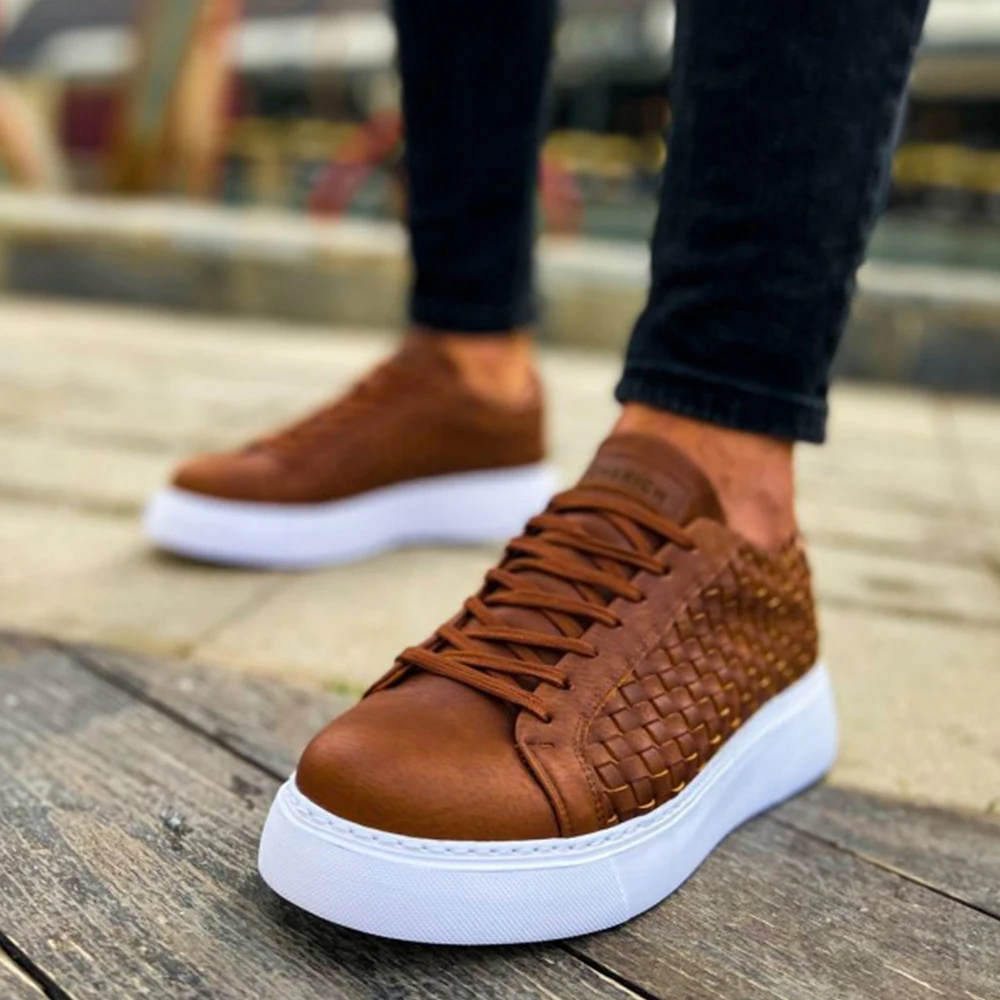 FOH Store Sneakers for Men TAN Artificial Leather 2023 Spring Autumn Casual Lace Up Fashion Shoes High Base Sport Comfortable Light Vulcanized Daily Original Canvas Odorless Orthopedic Suits Office Wedding 203
FOH Store Sneakers for Men TAN Artificial Leather 2023 Spring Autumn Casual Lace Up Fashion Shoes High Base Sport Comfortable Light Vulcanized Daily Original Canvas Odorless Orthopedic Suits Office Wedding 203